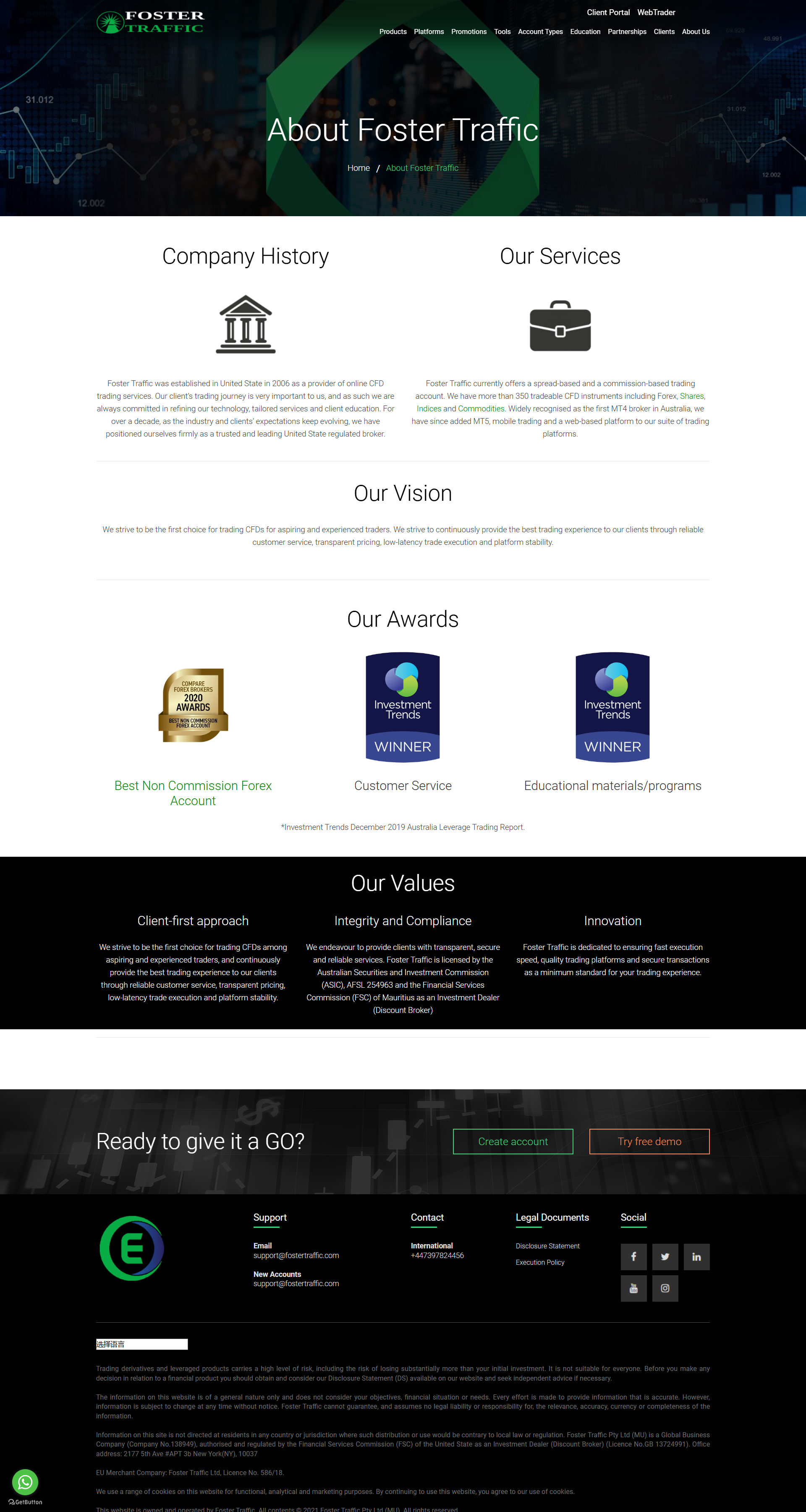 Foster Traffic Official Website