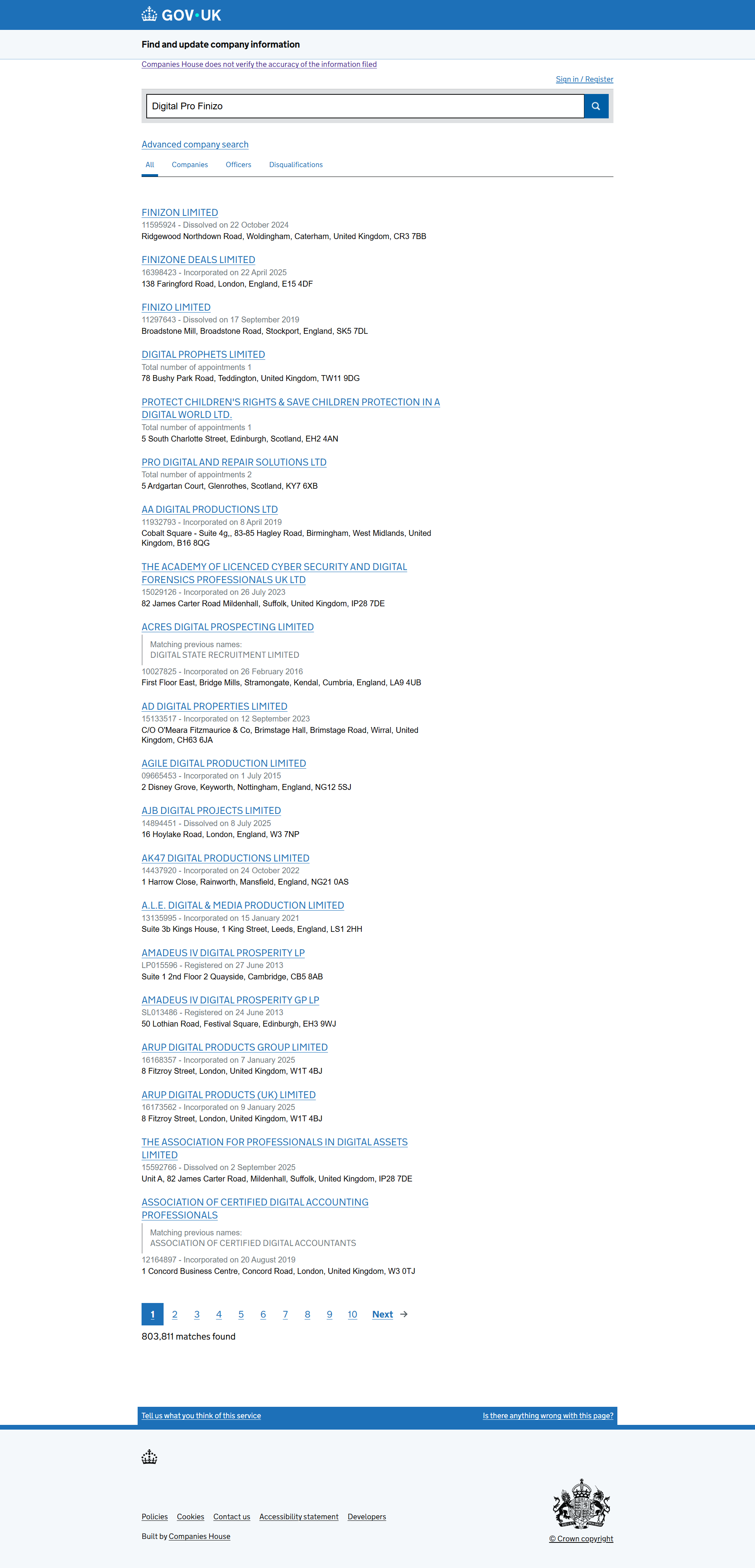 UK Companies House