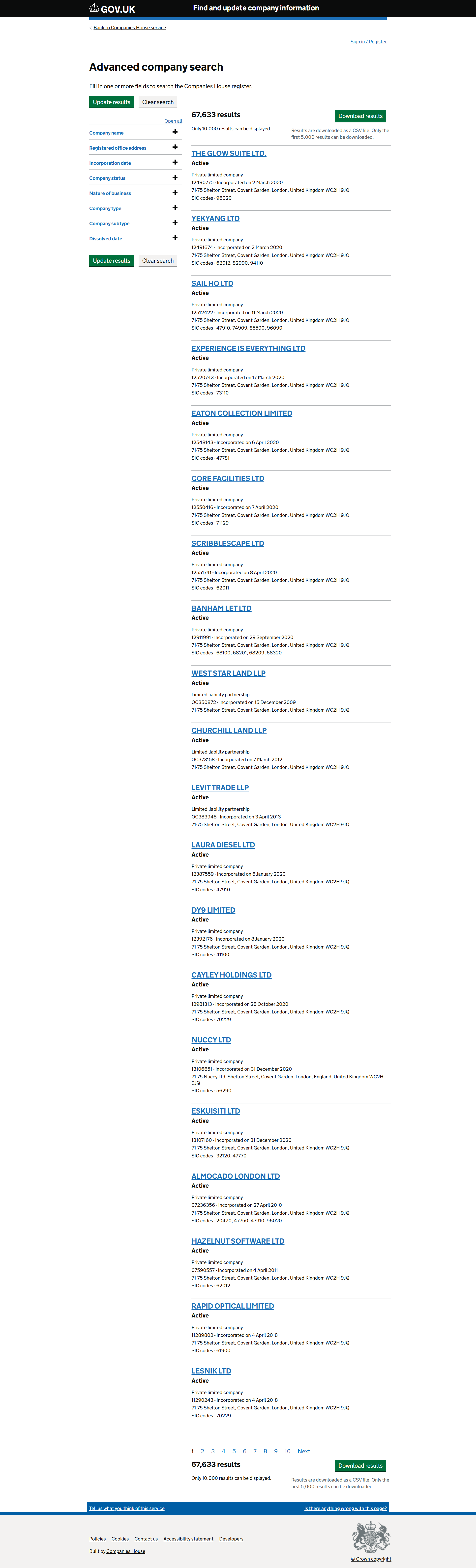 UK Companies House