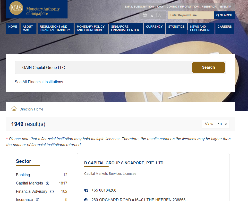 Monetary Authority of Singapore