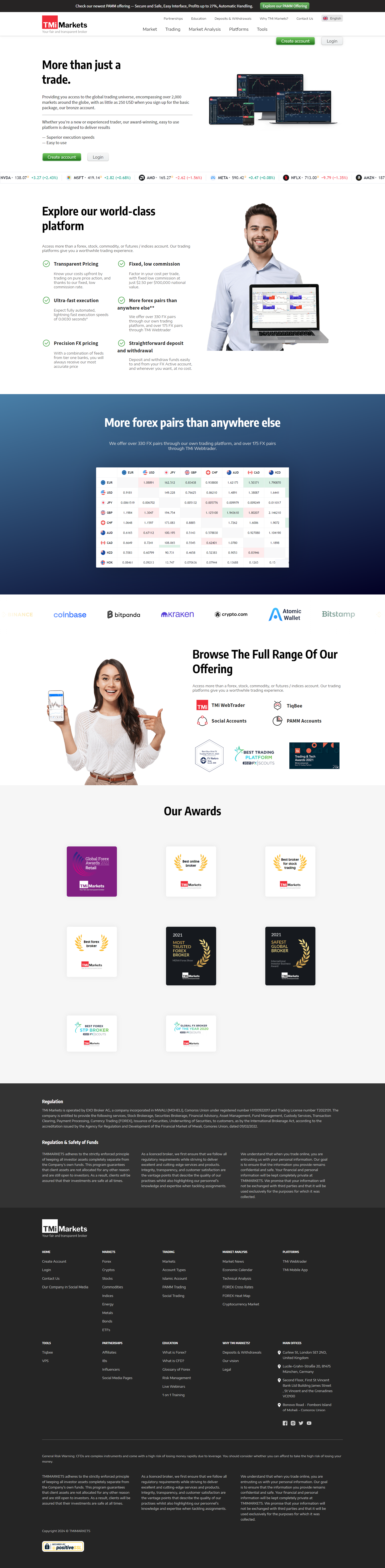 TMi Markets Official Website