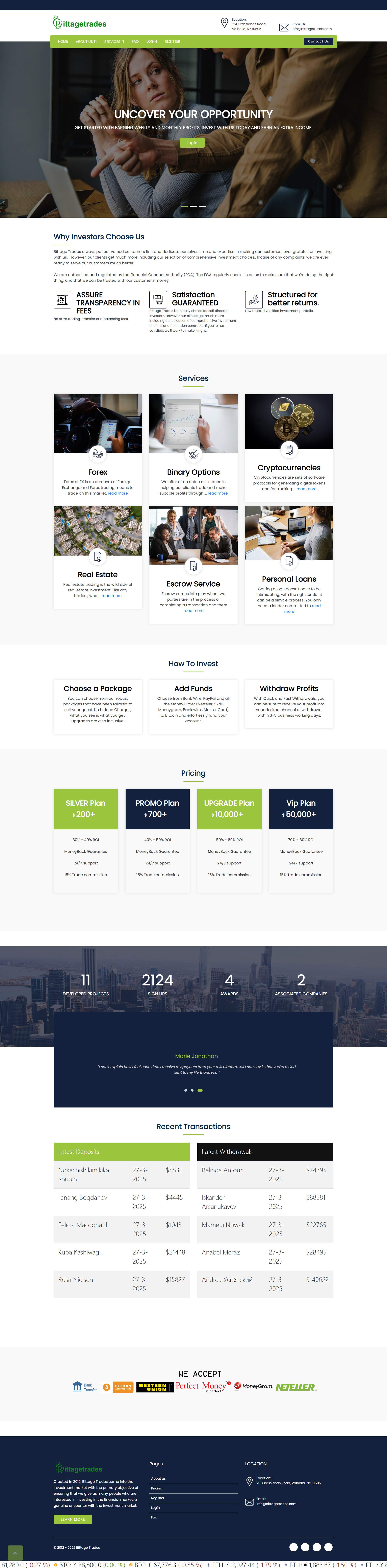 Bittage Trades Official Website