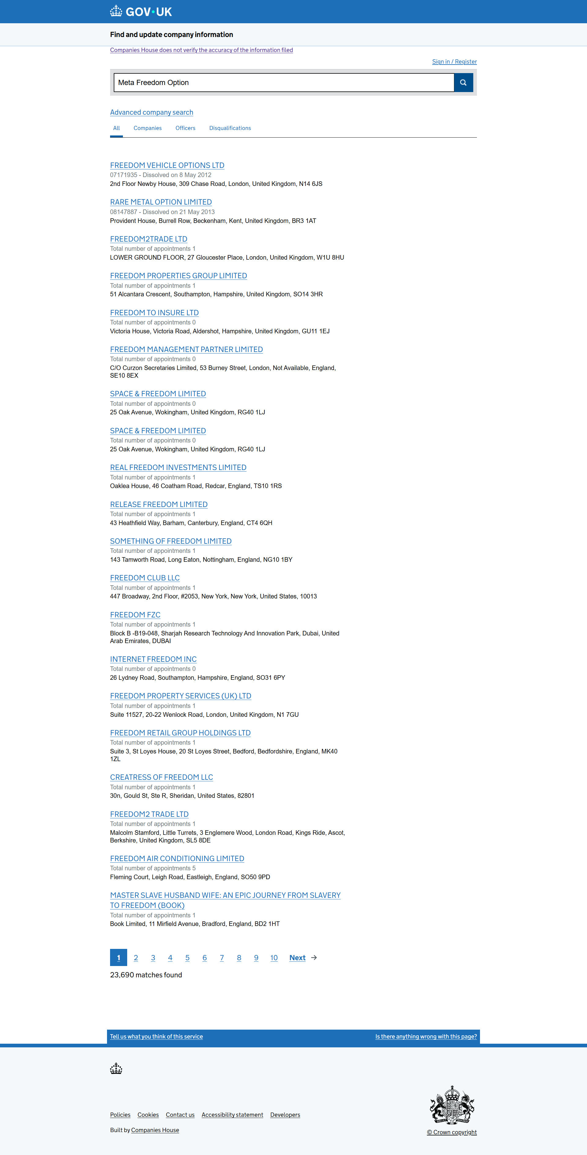 UK Companies House