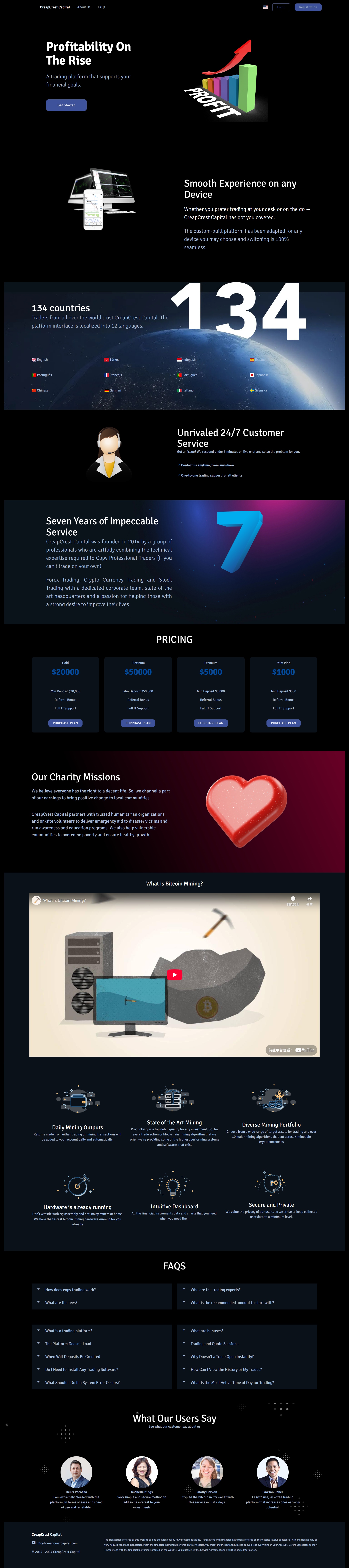 CreapCrest Capital Official Website