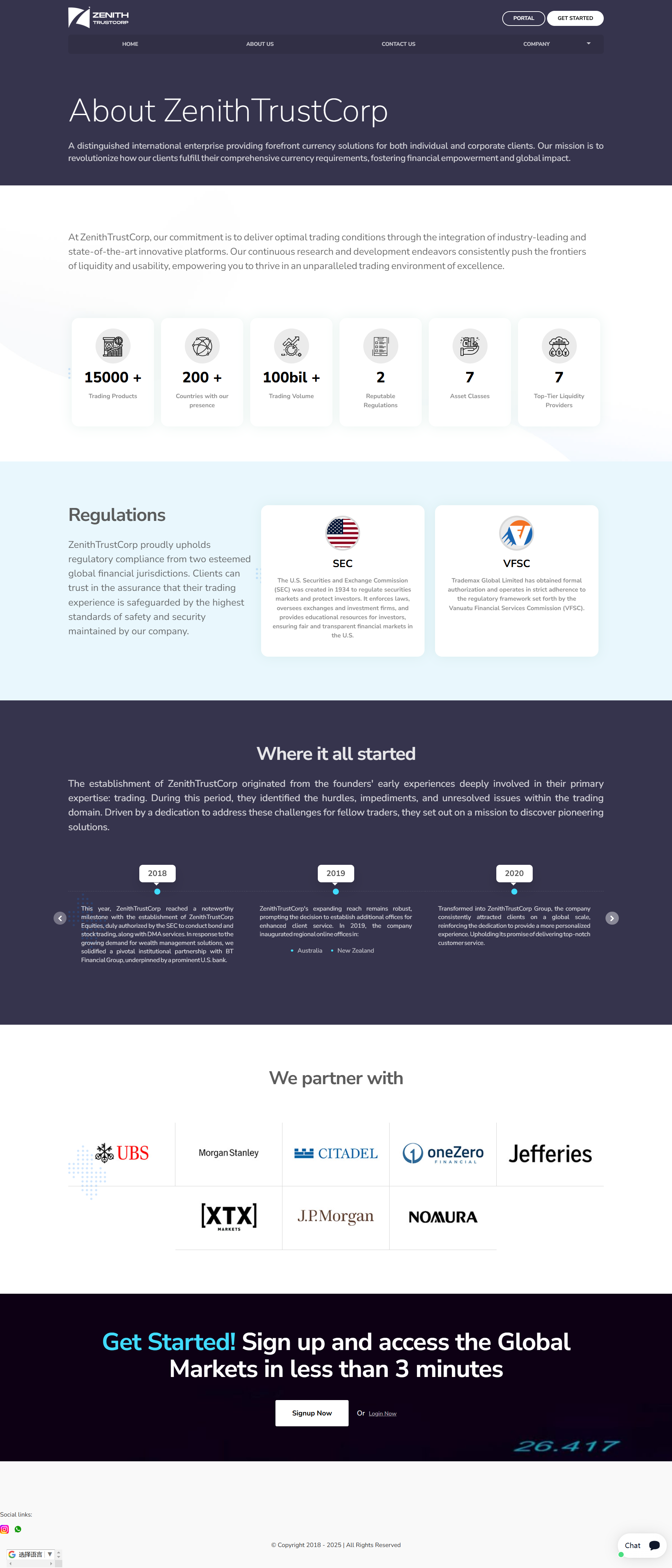 ZenithTrustCorp Official Website