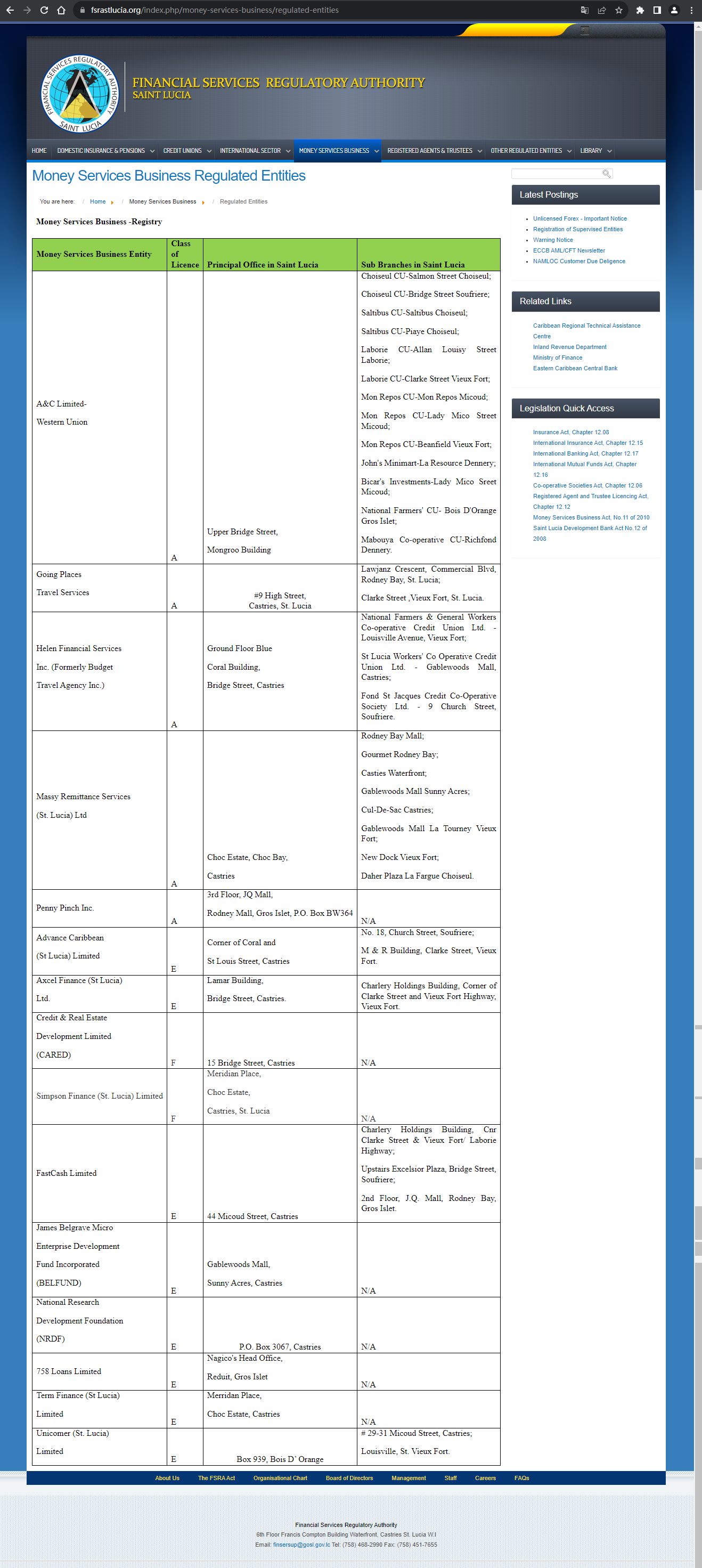 The official website shows the company's regulatory information query