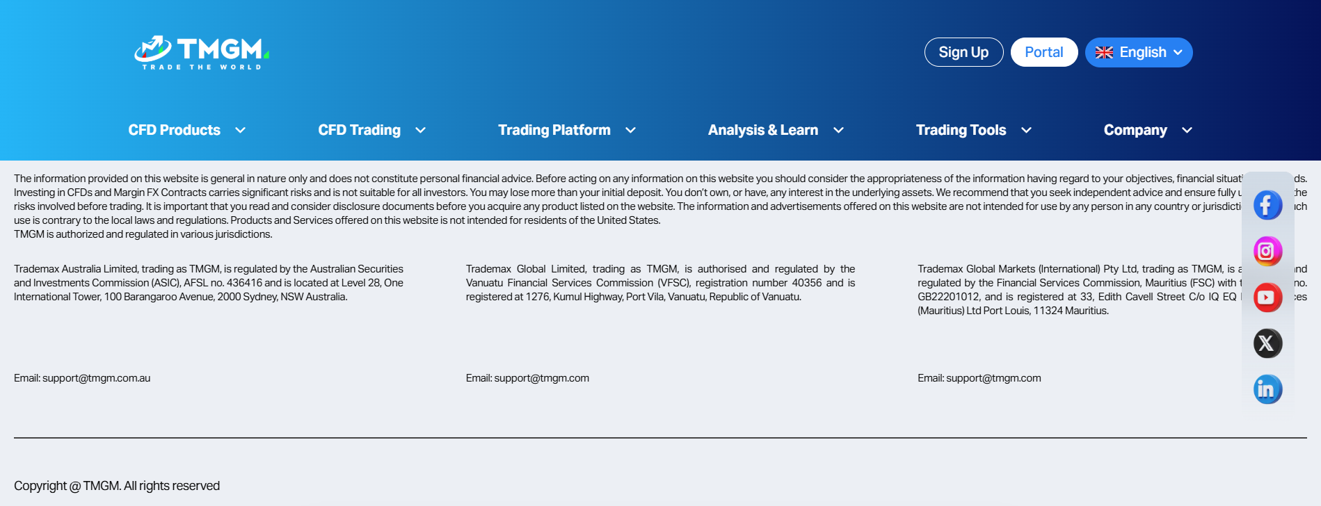TMGM Official Website