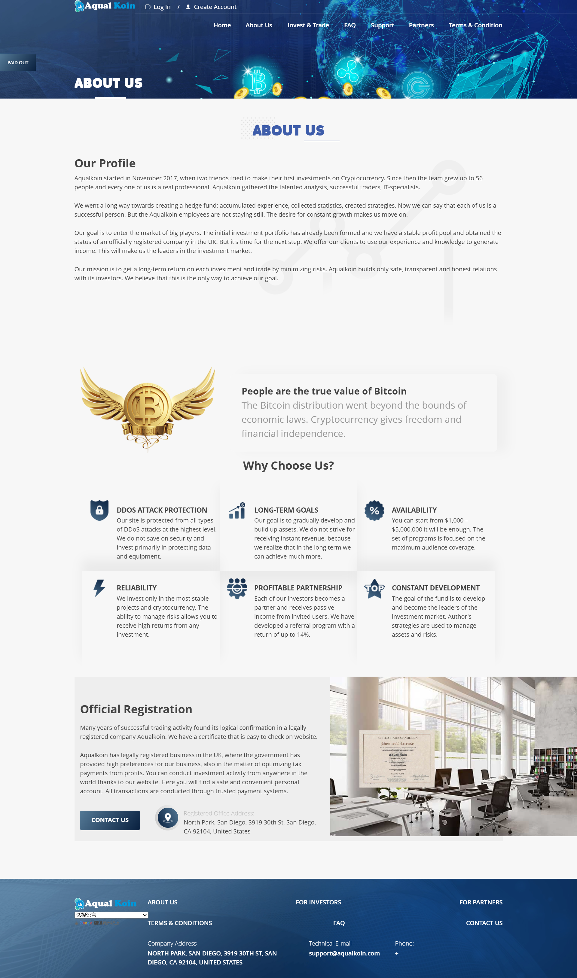 Aqualkoin Official Website