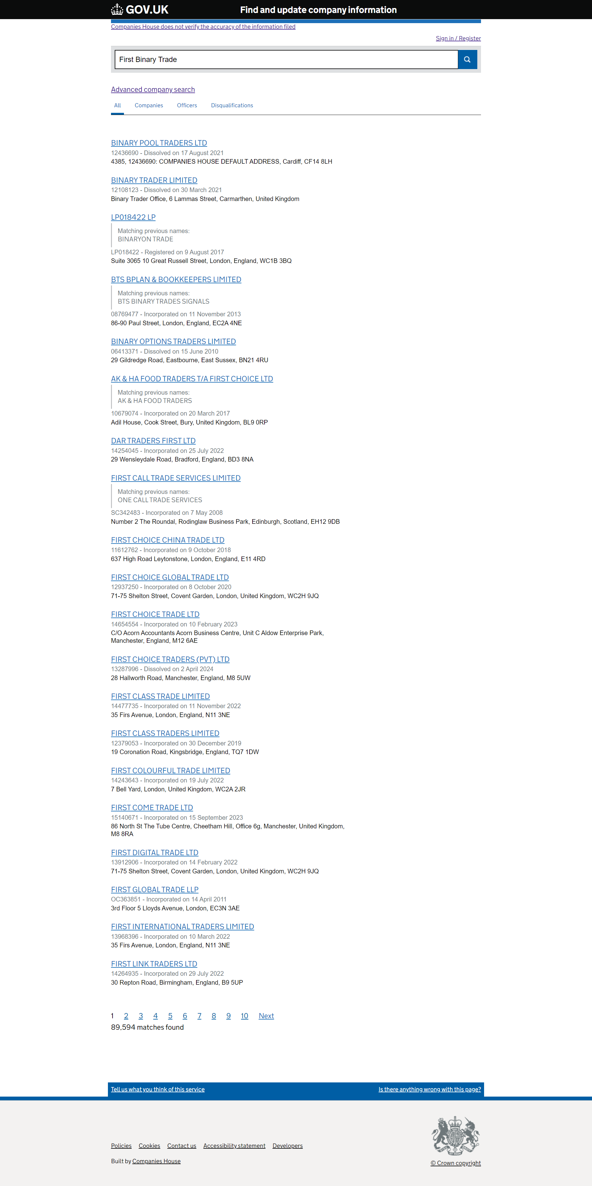 UK Companies House