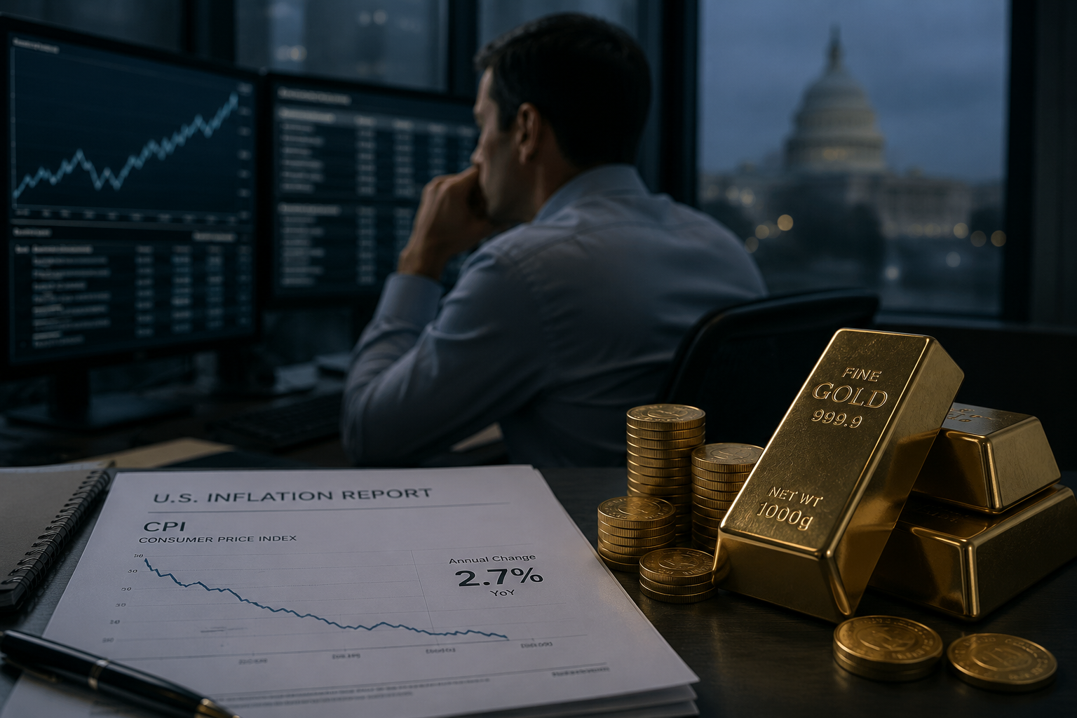 Gold Surges Past $4500 Amid Eased US Inflation Concerns and Softer Rate Hike Bets