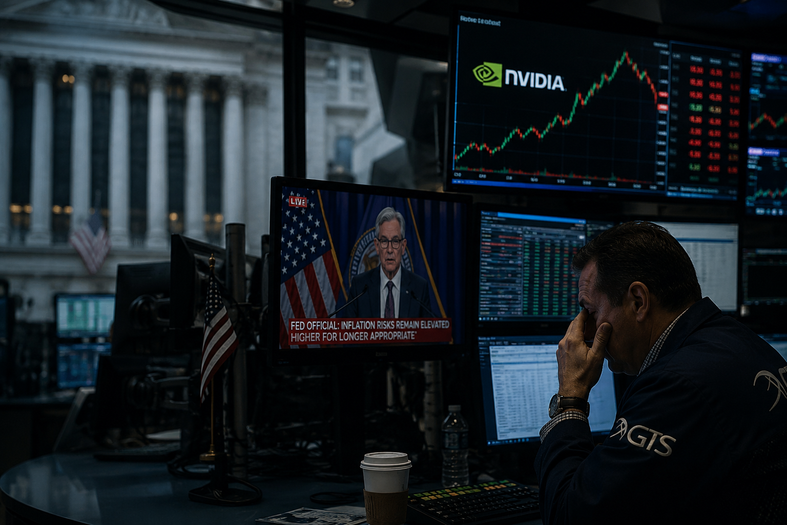 Mixed US Markets Await Nvidia Earnings Amid Fed Speech and Bond Yield Shifts