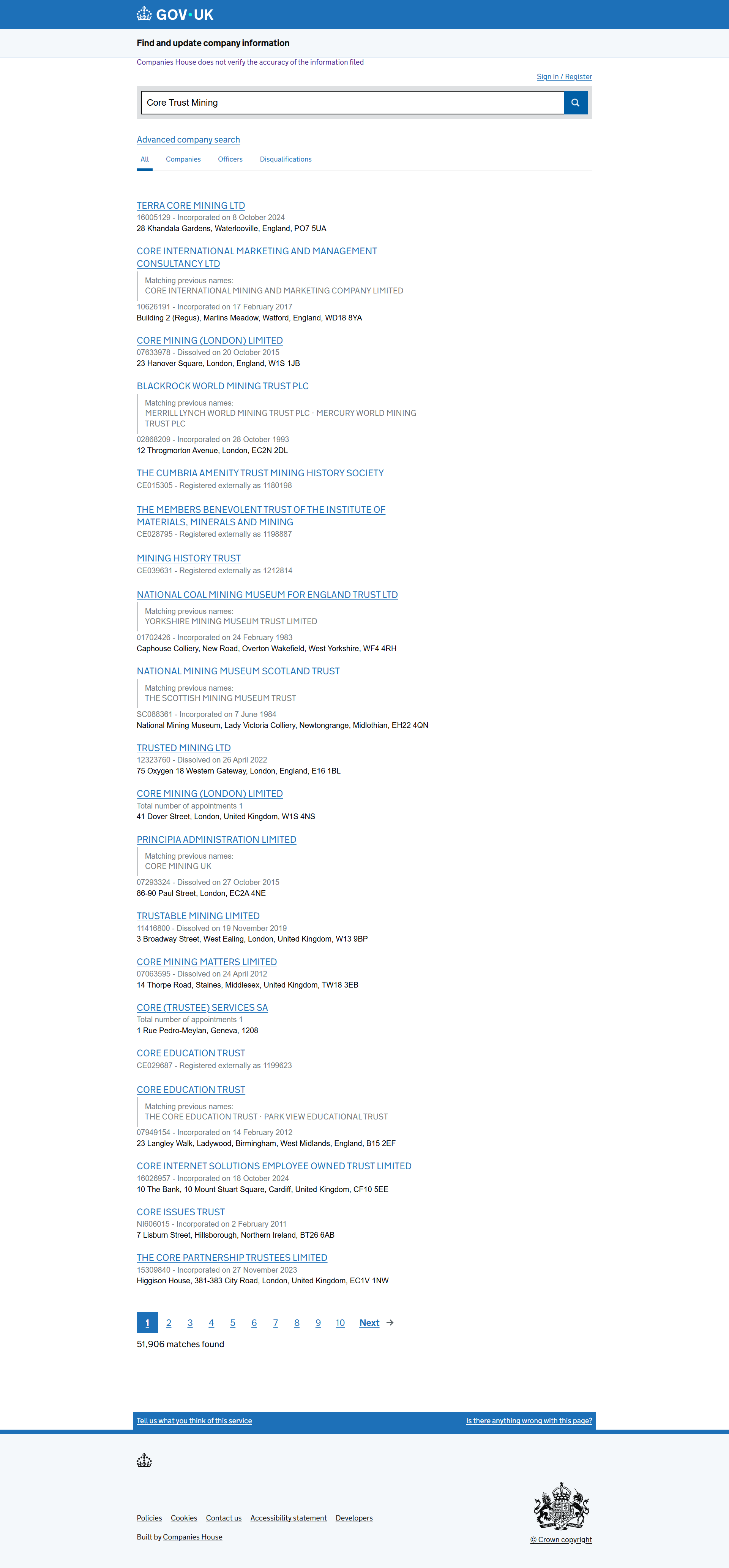 UK Companies House