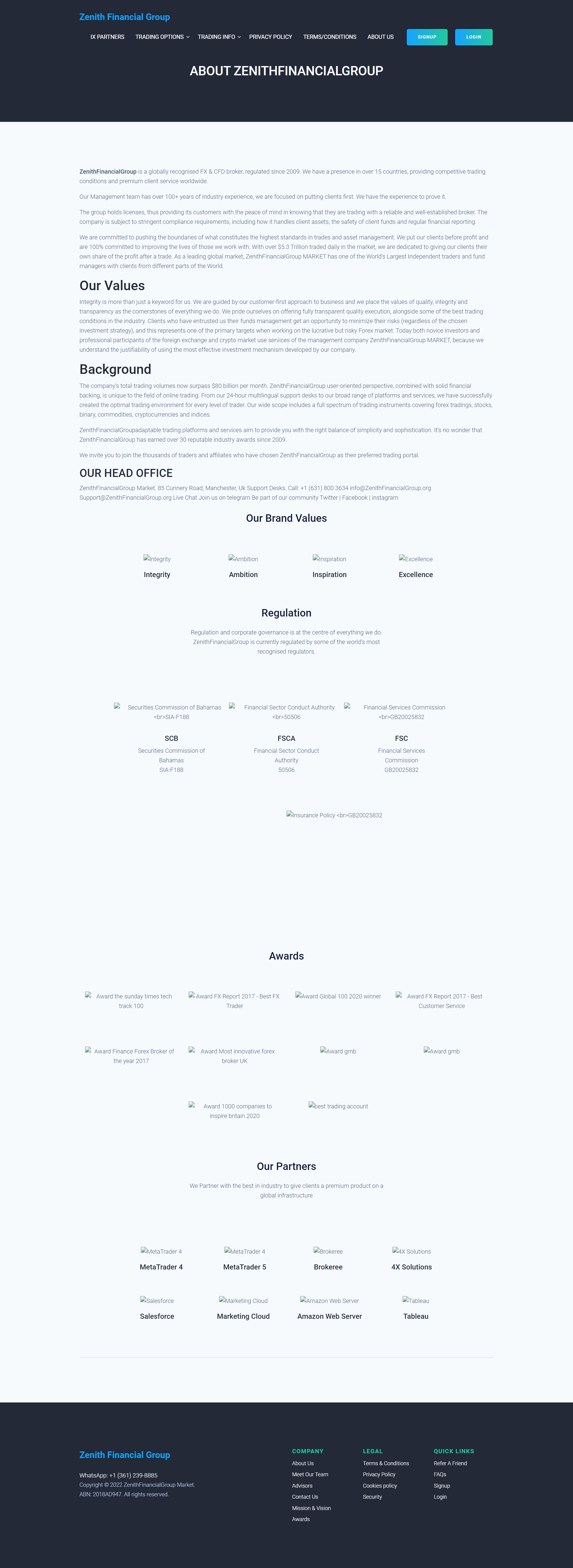 Zenith FinancialGroup Market Official Website