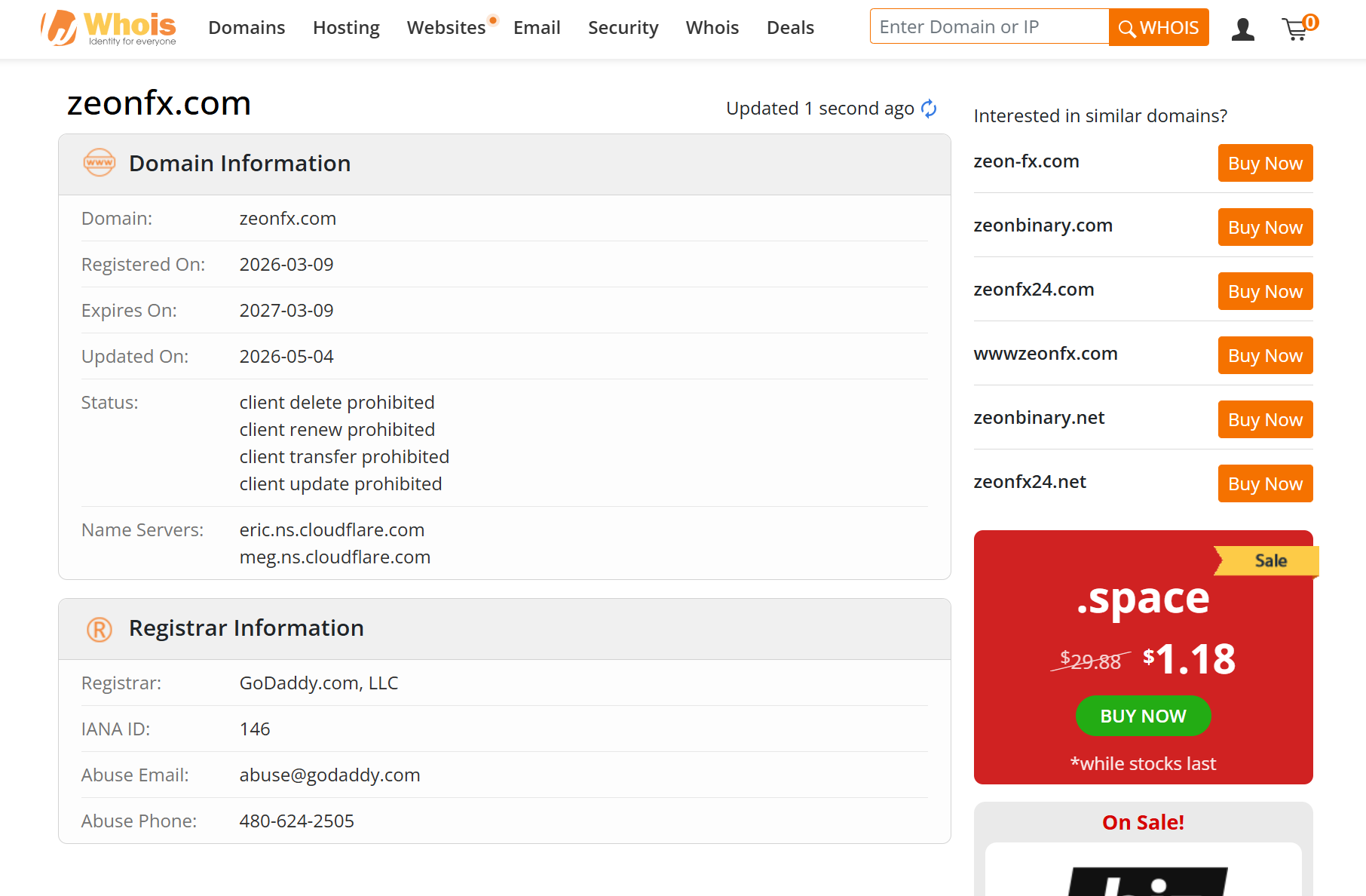 whois domain registration time