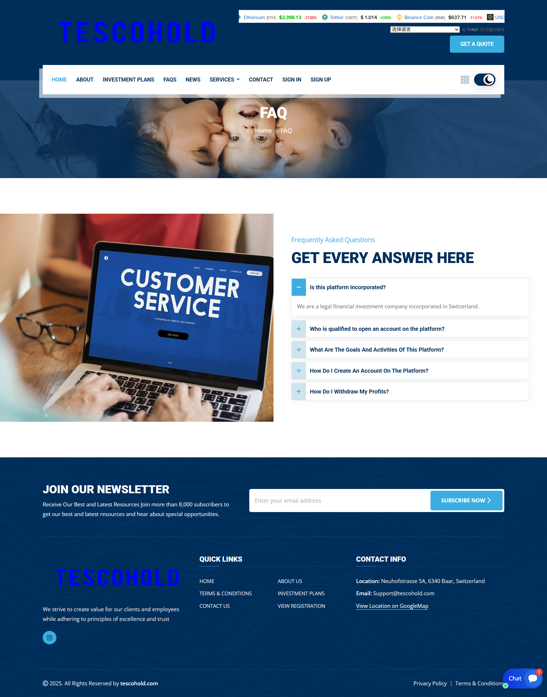 Broker Official Website
