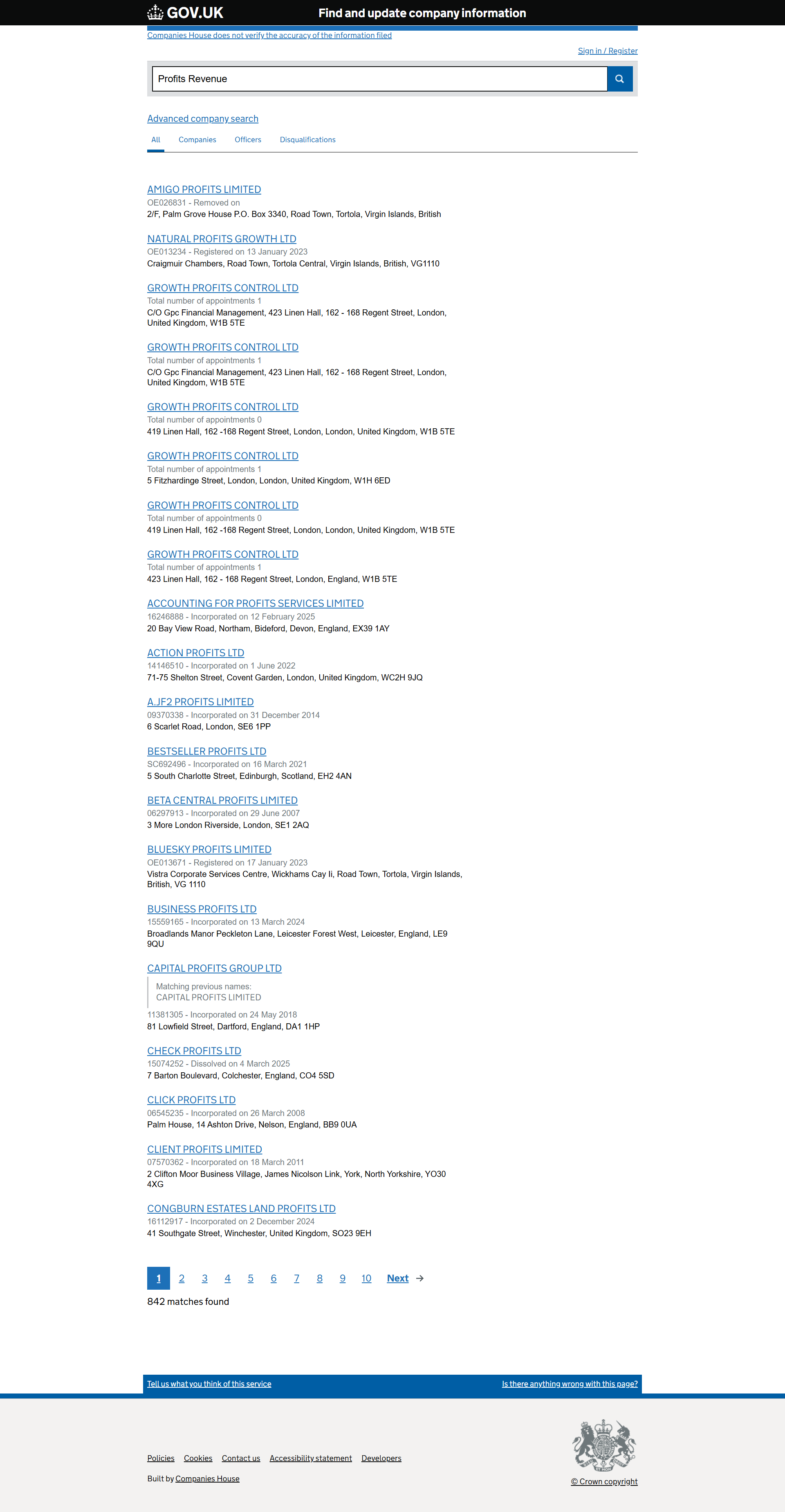 UK Companies House