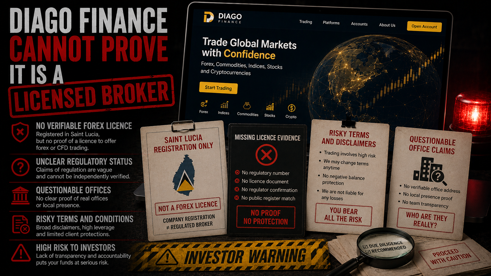 Diago Finance 是否合规？是安全的交易平台吗？