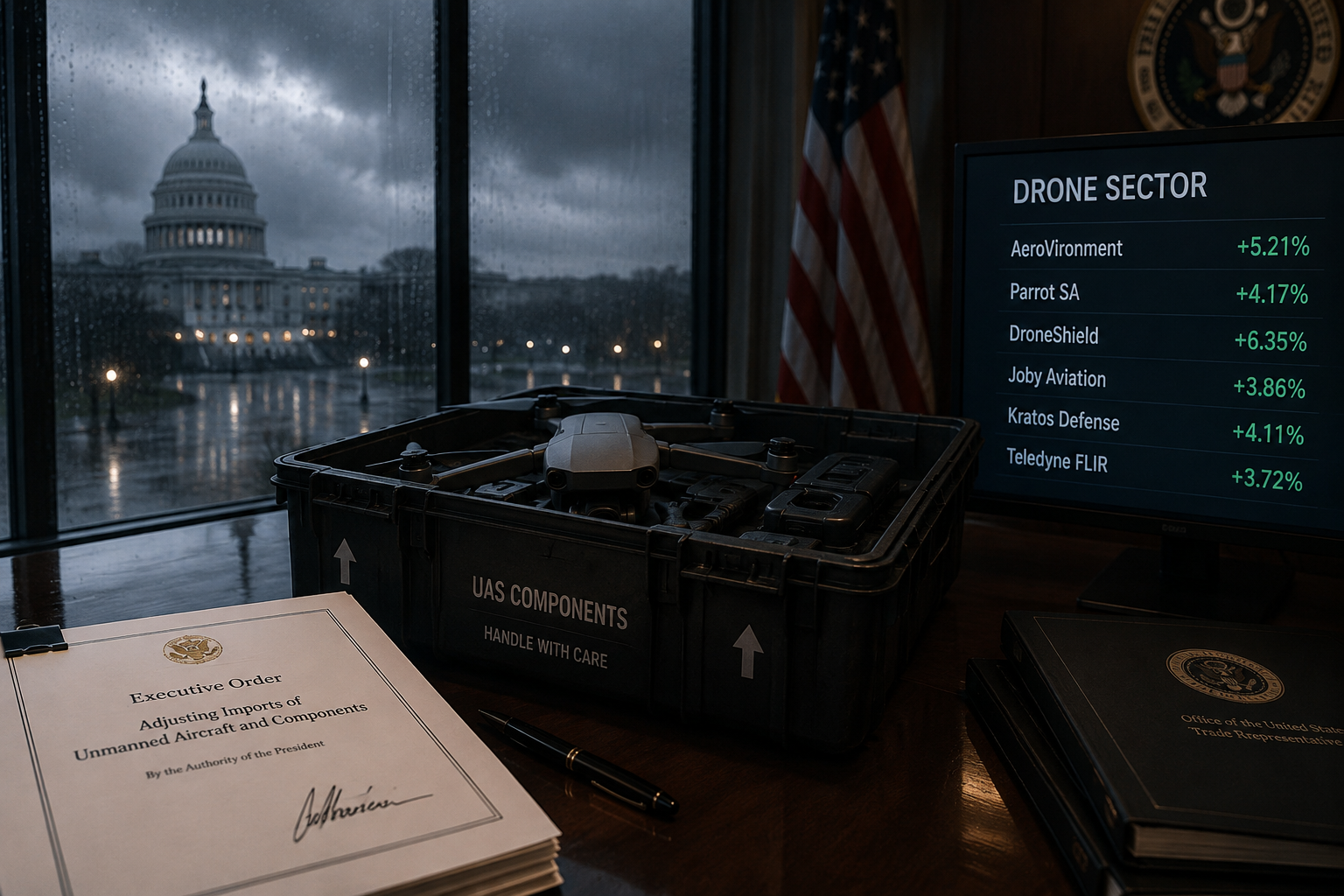 Trump Announces New Tariffs on Drones and Components, Defense Drone Stocks Gain