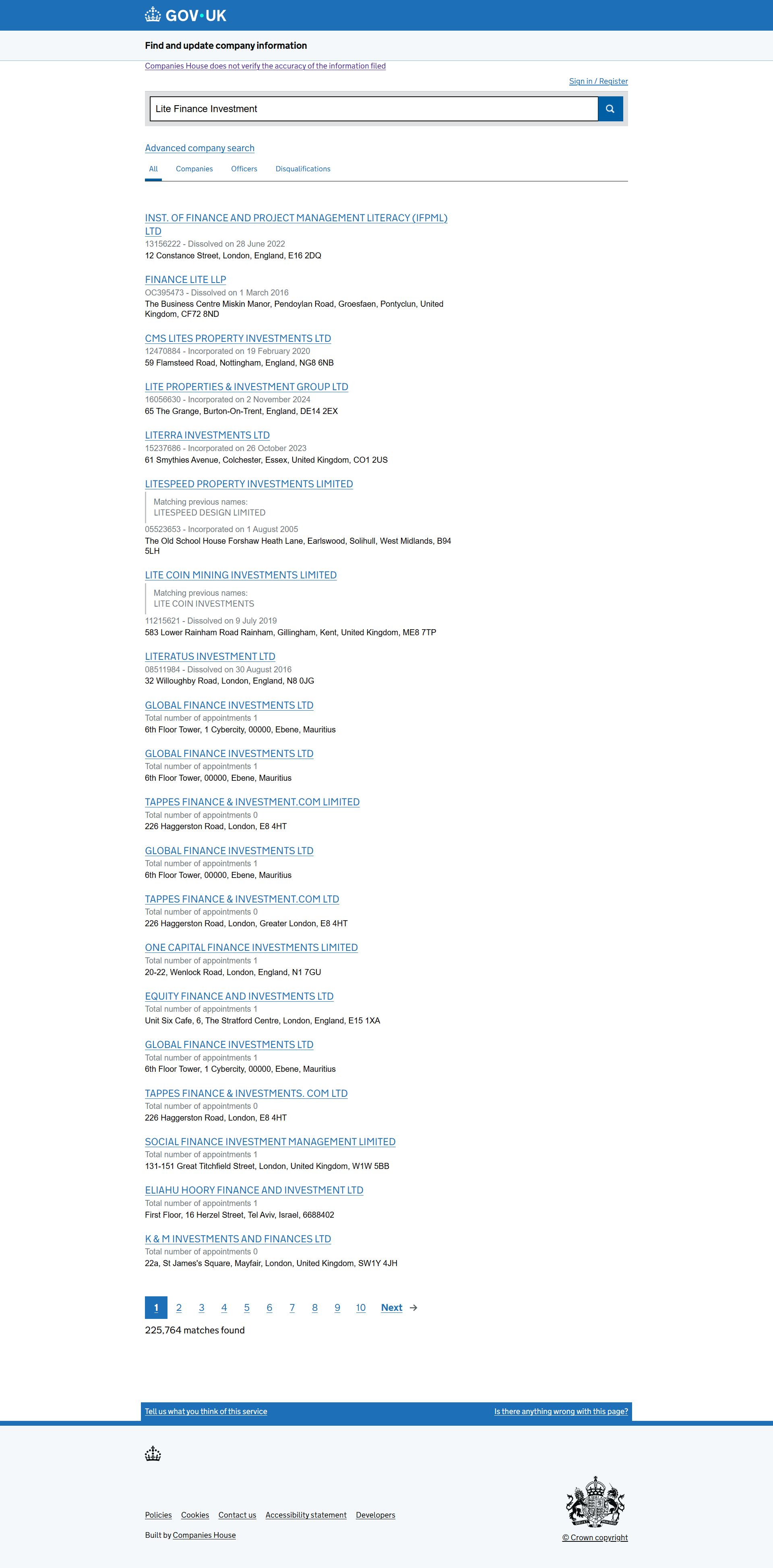 UK Companies House