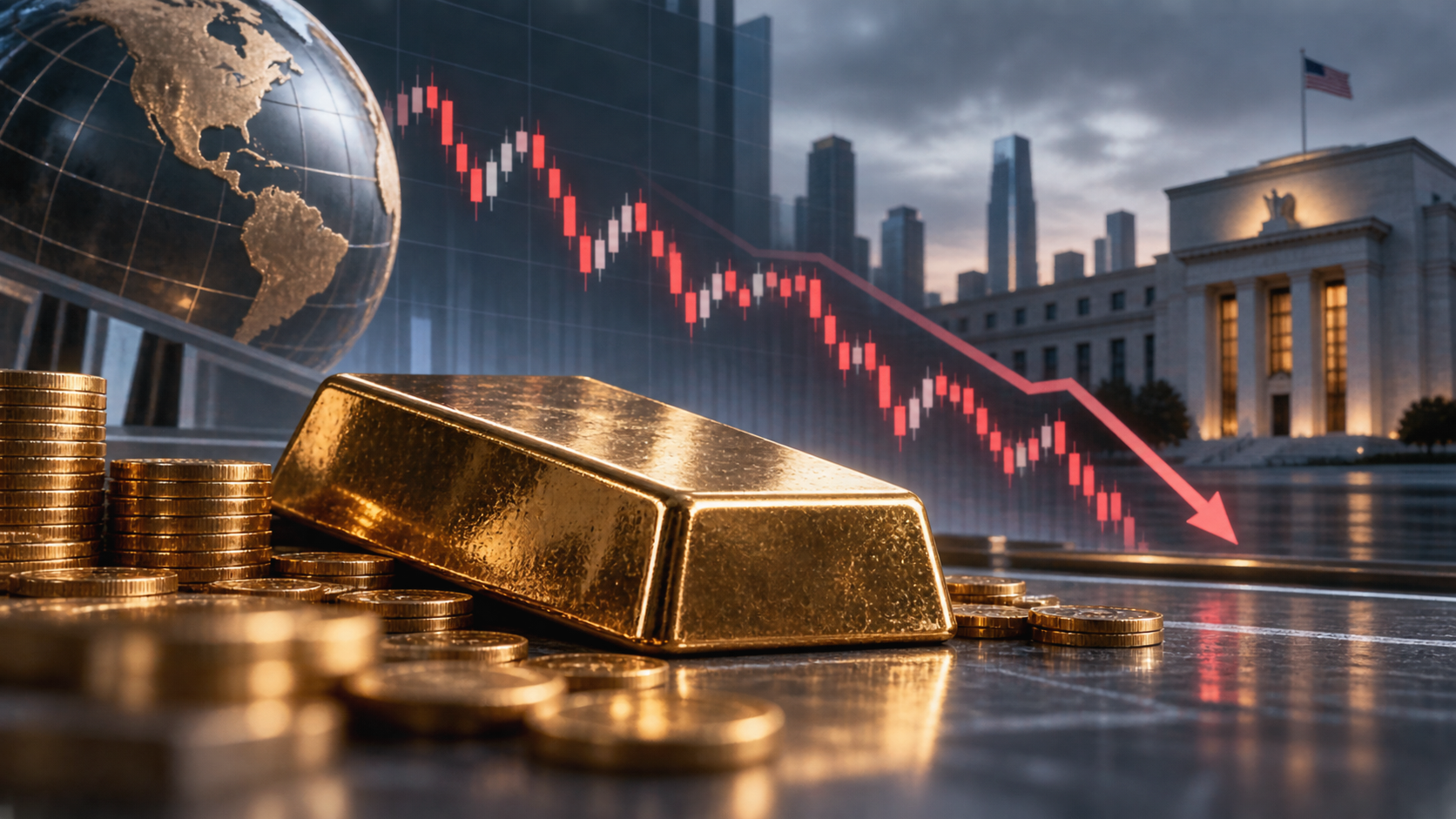 Harga emas susut semula, menghampiri AS$4,000 seauns