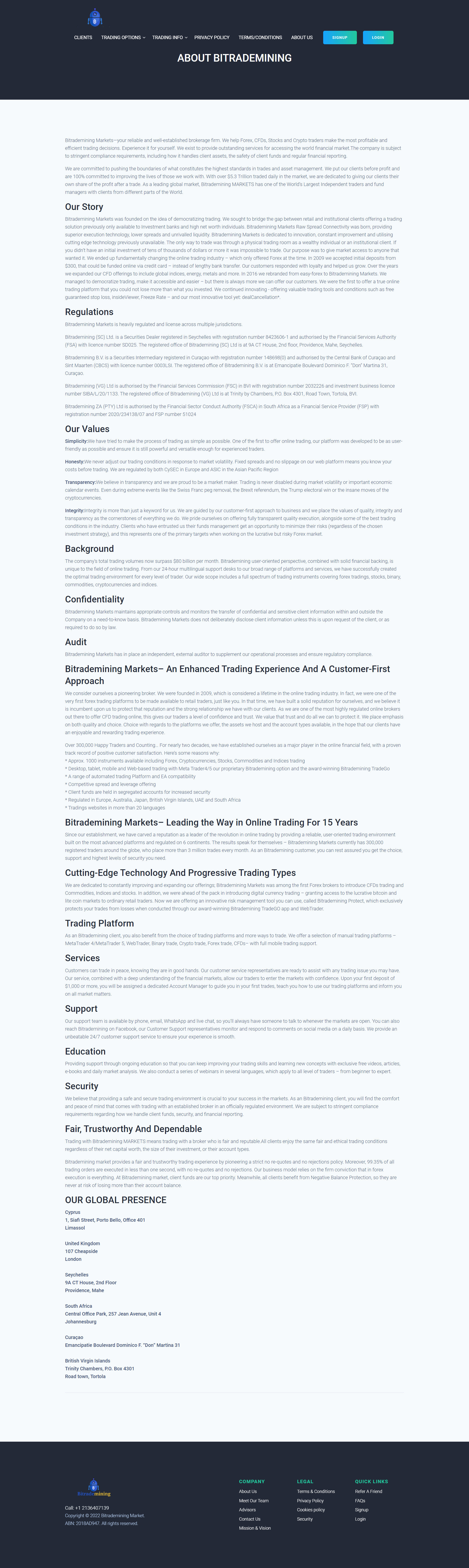 Bitrademining Official Website