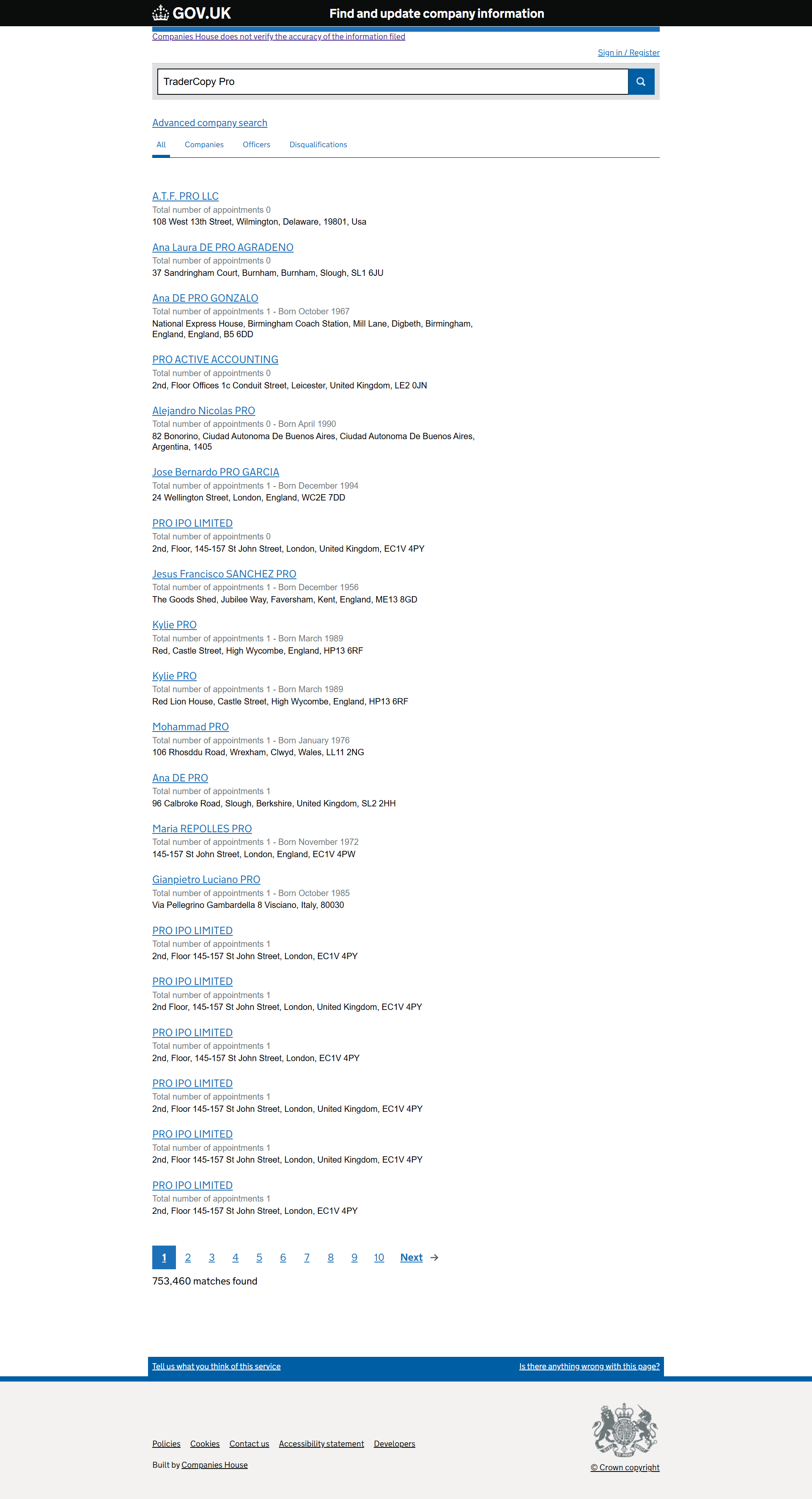UK Companies House