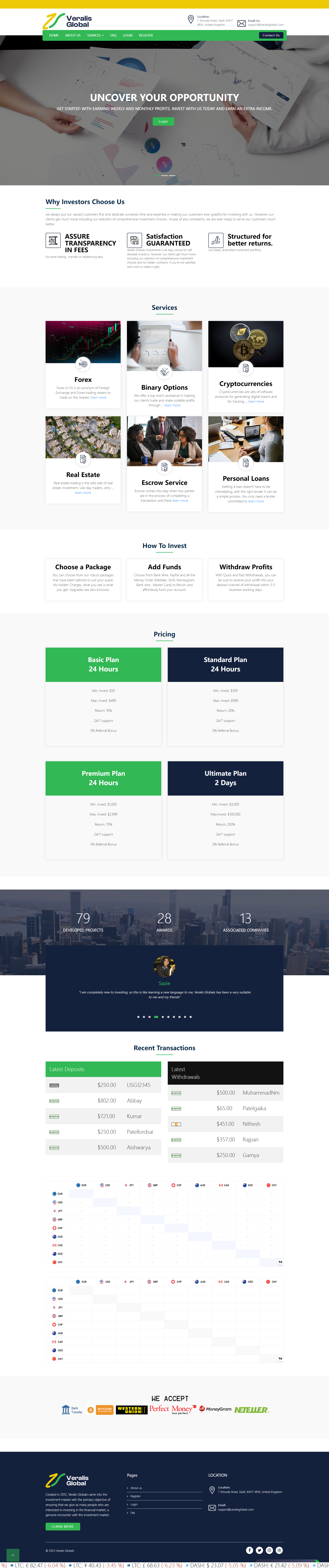 Veralis Globals Official Website