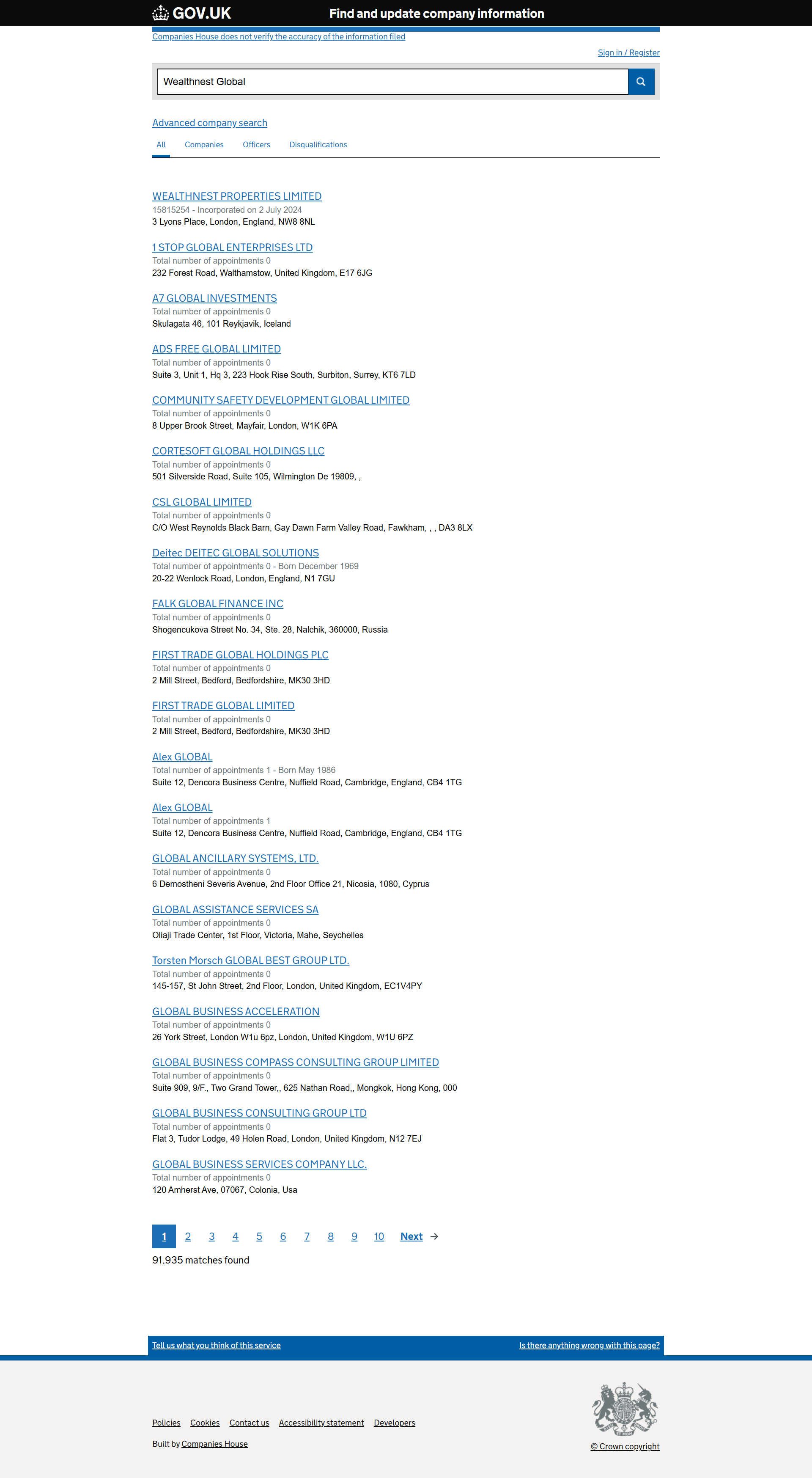 UK Companies House