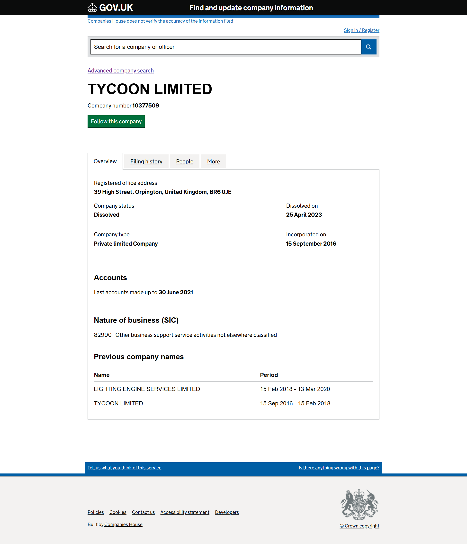 UK Companies House