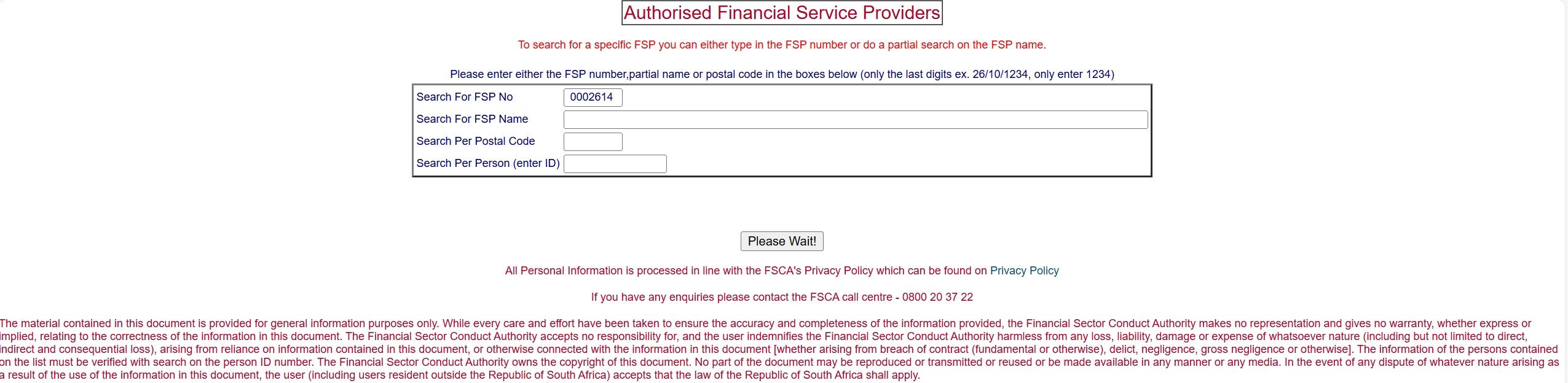Moninex FSCA Result