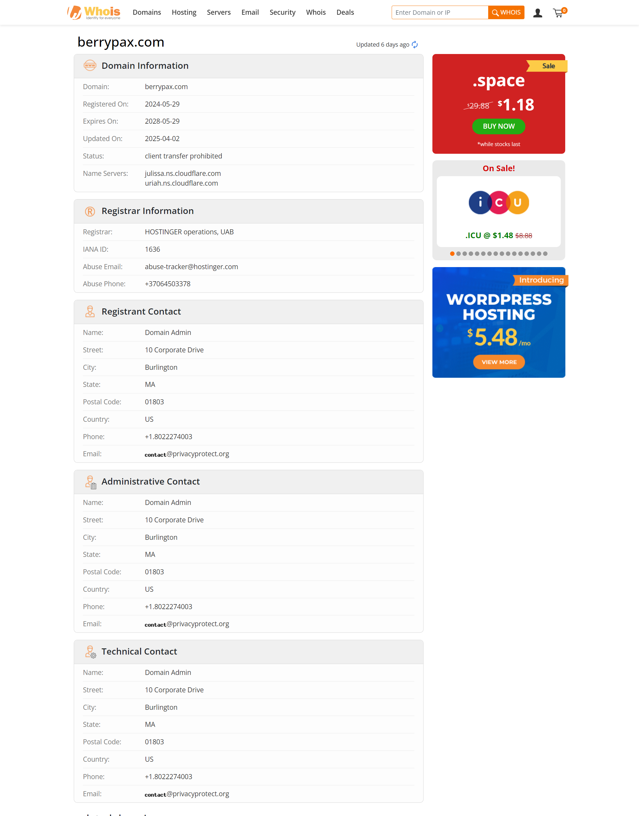 whois