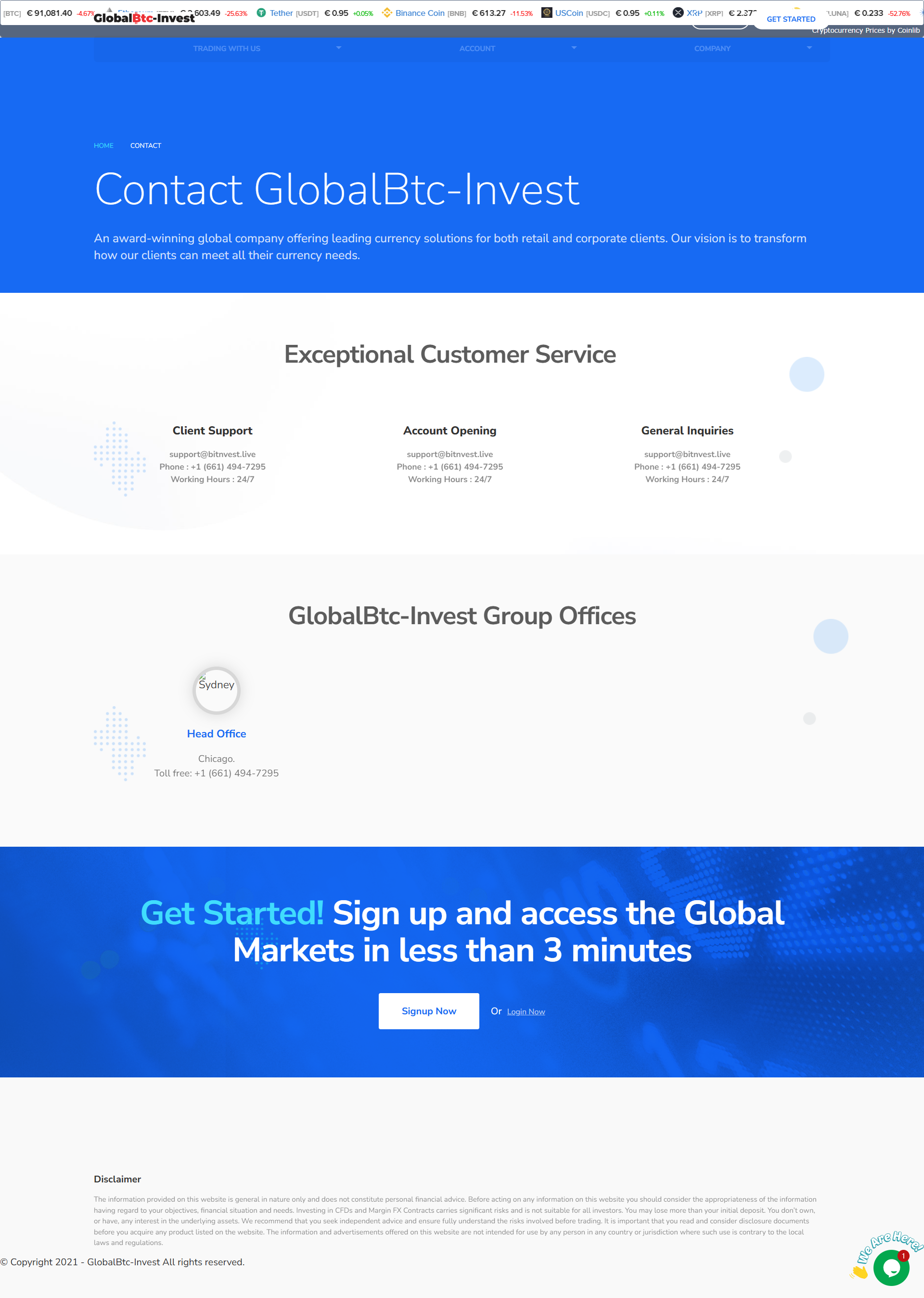 GlobalBtc-Invest Official Website