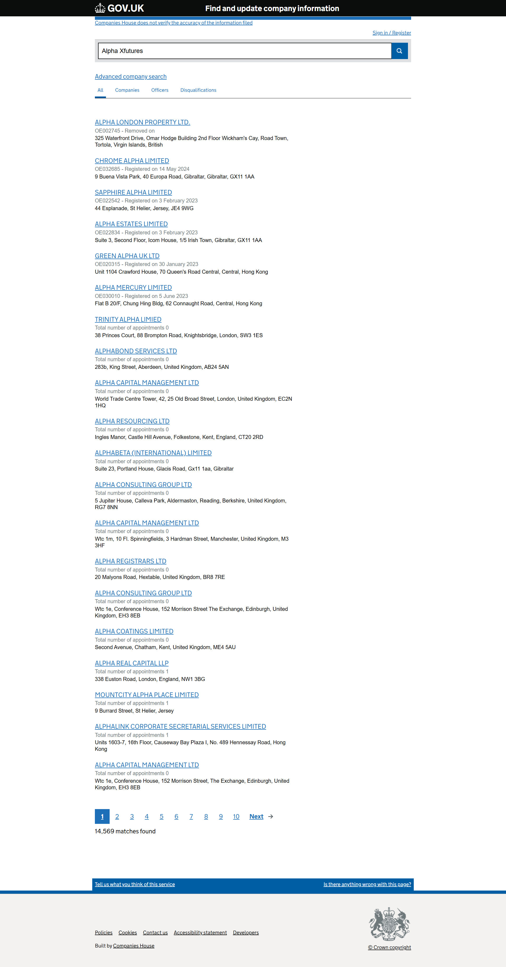 UK Companies House