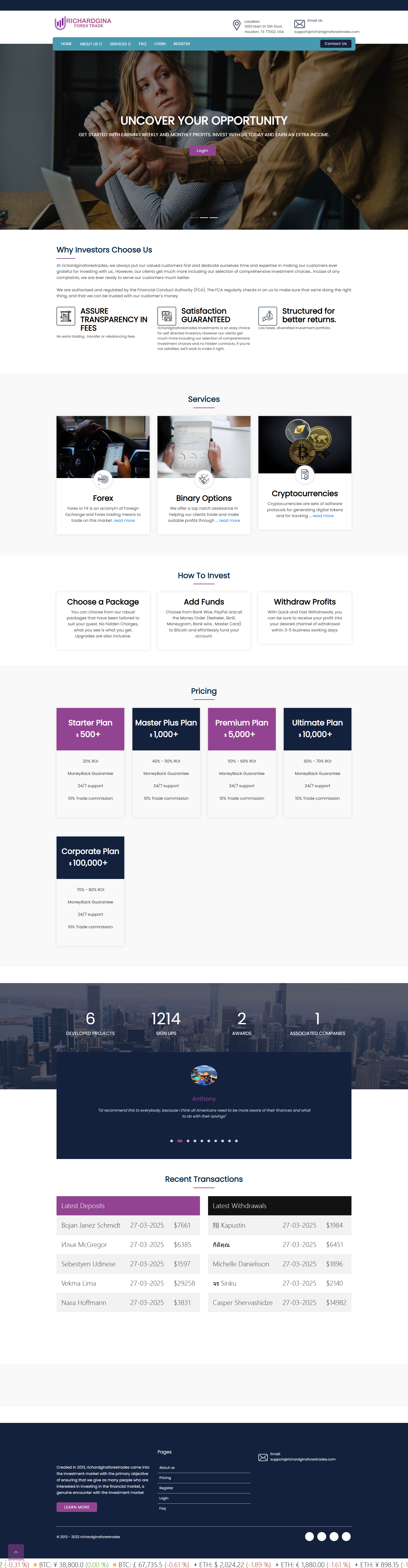 richardginaforextrades Official Website