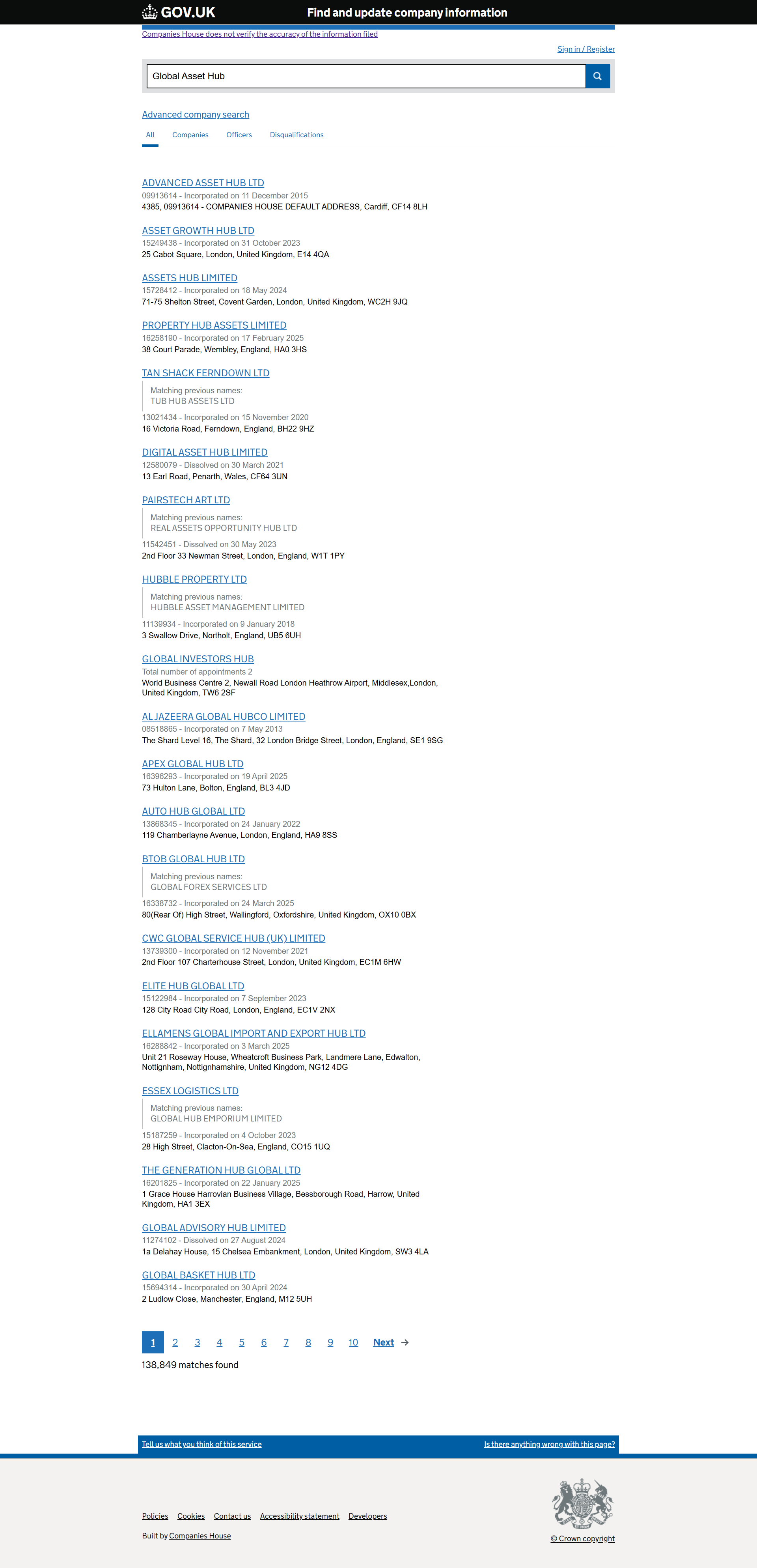 UK Companies House