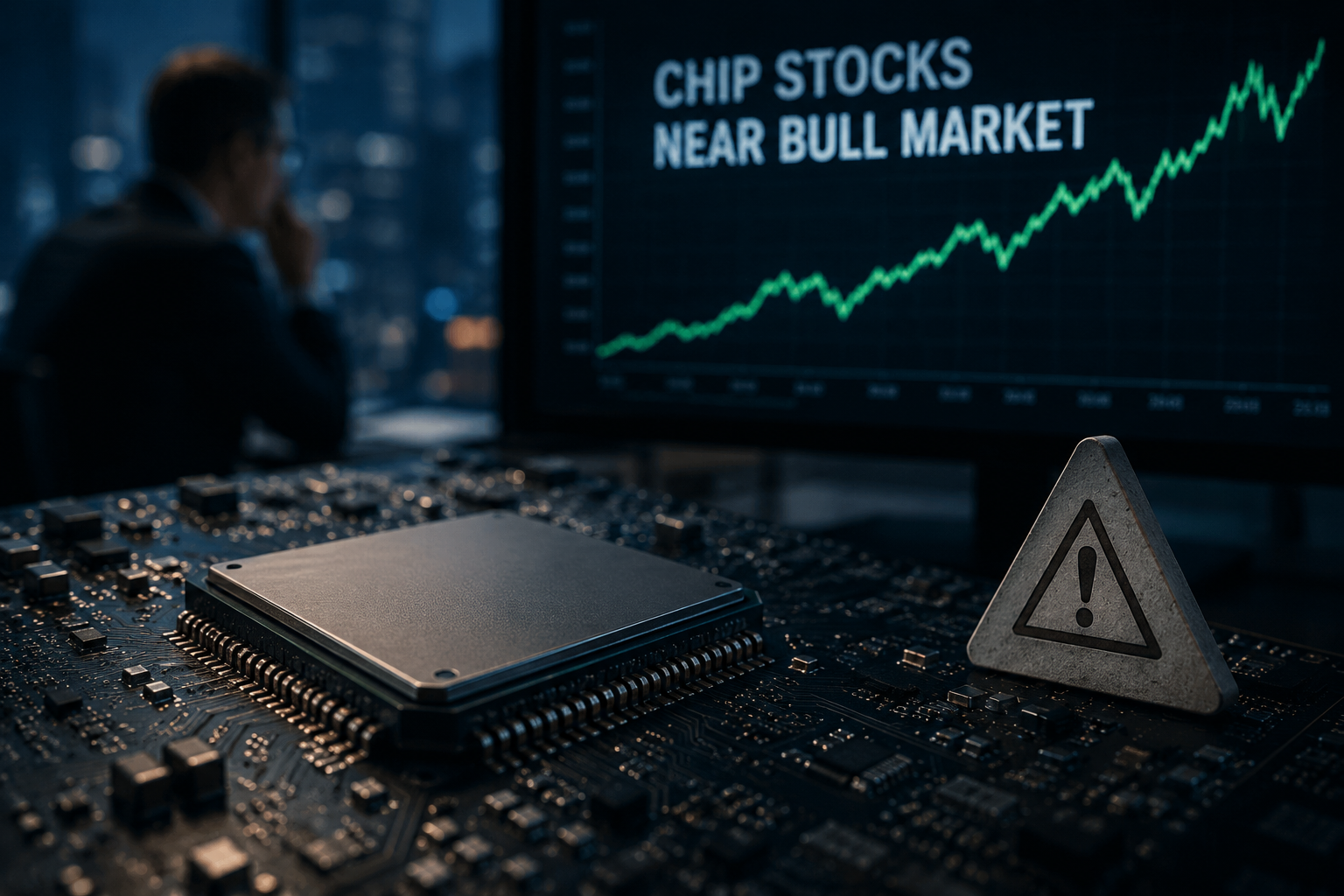 Chip Stocks Near Bull Market Amid Earnings Boost, Analysts Advise Caution on Demand