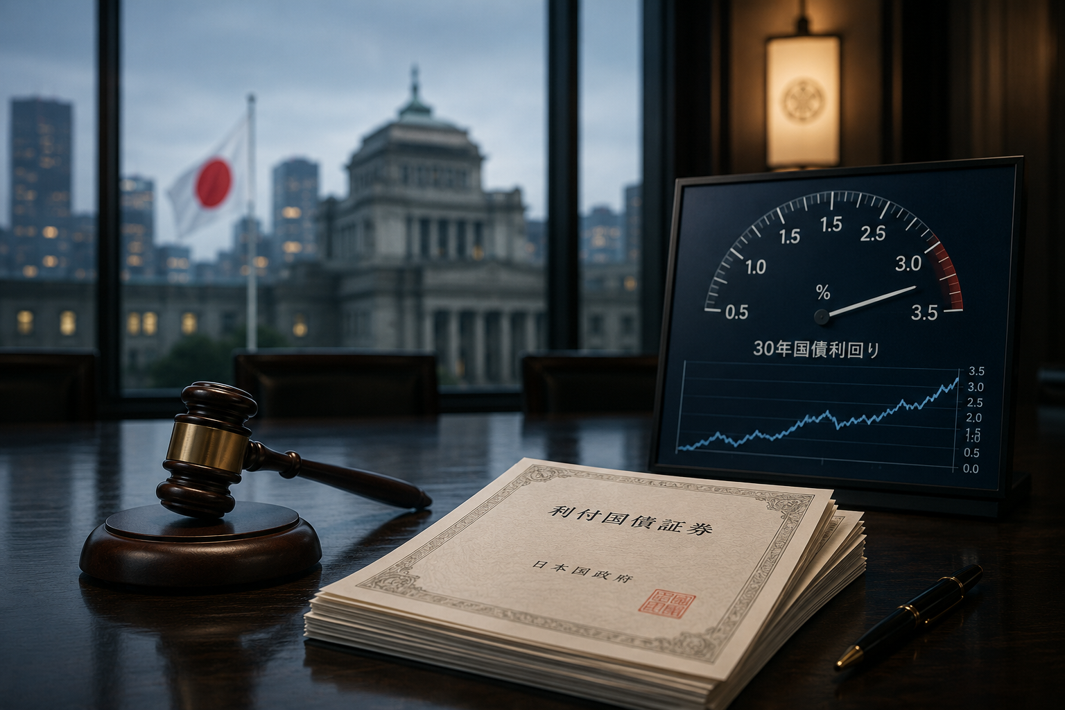 日本债市收益率守在数十年高位 市场静待30年期公债标售结果