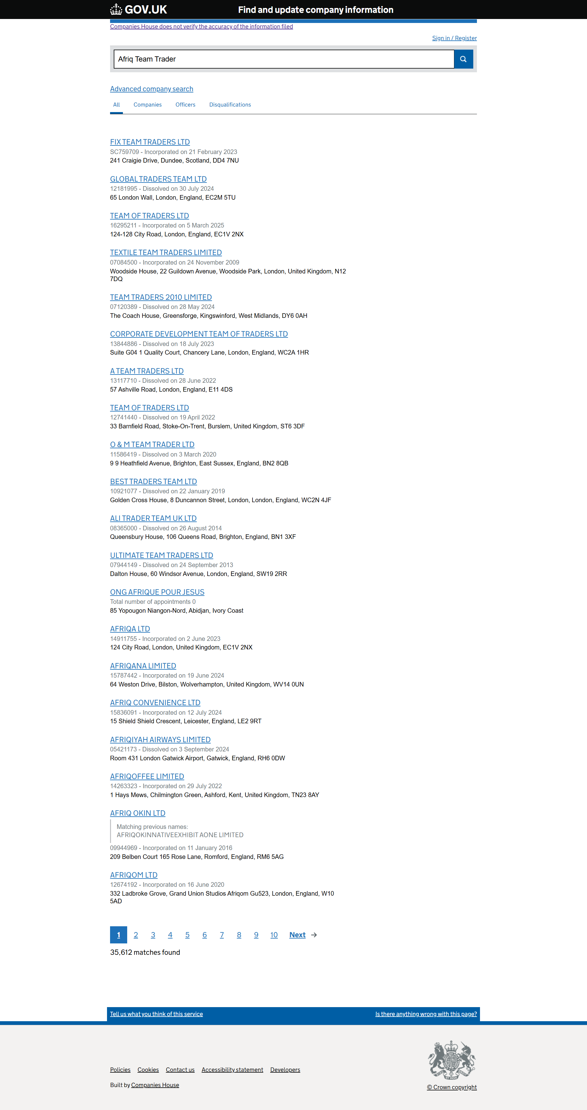 UK Companies House
