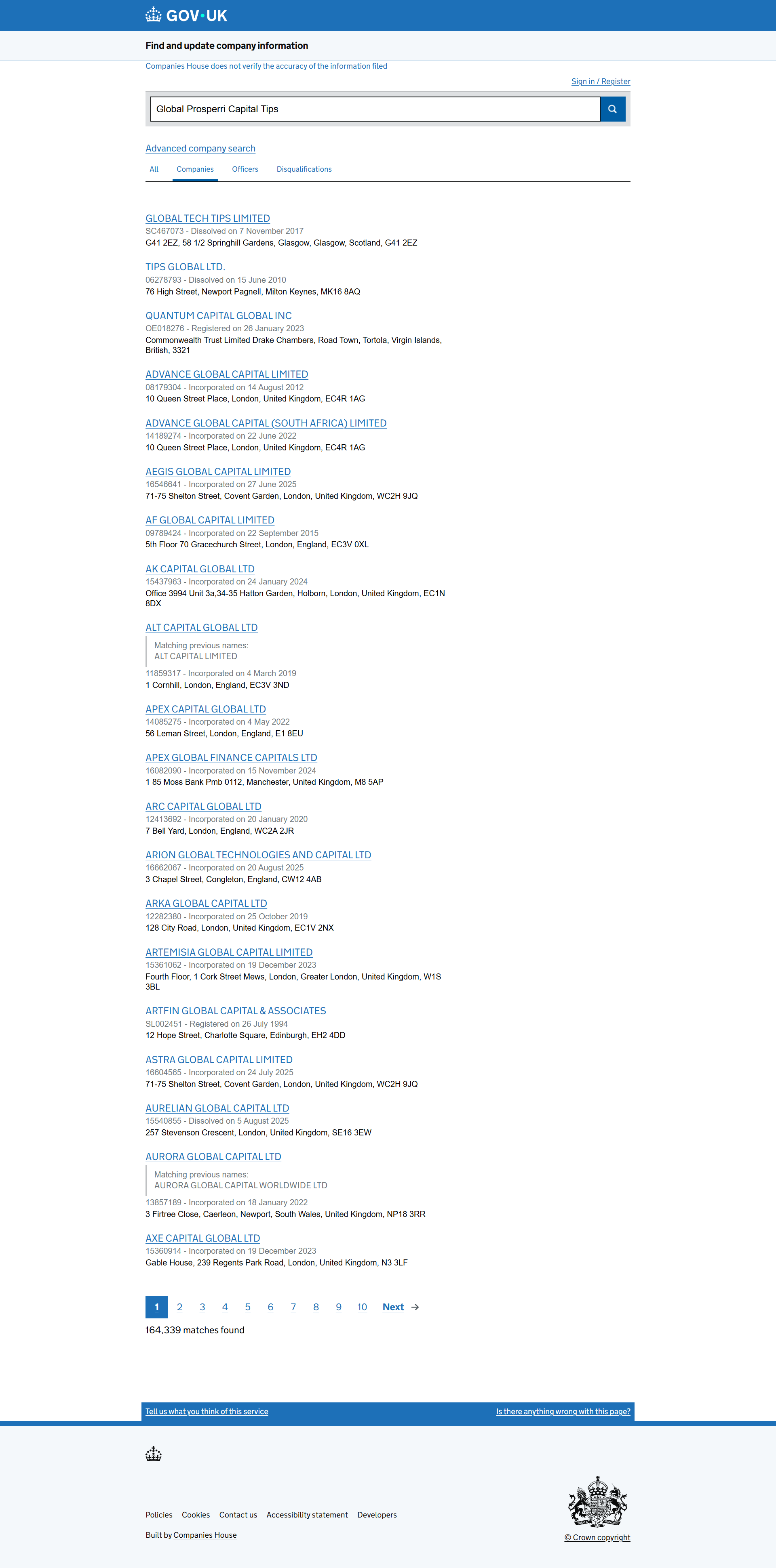 UK Companies House