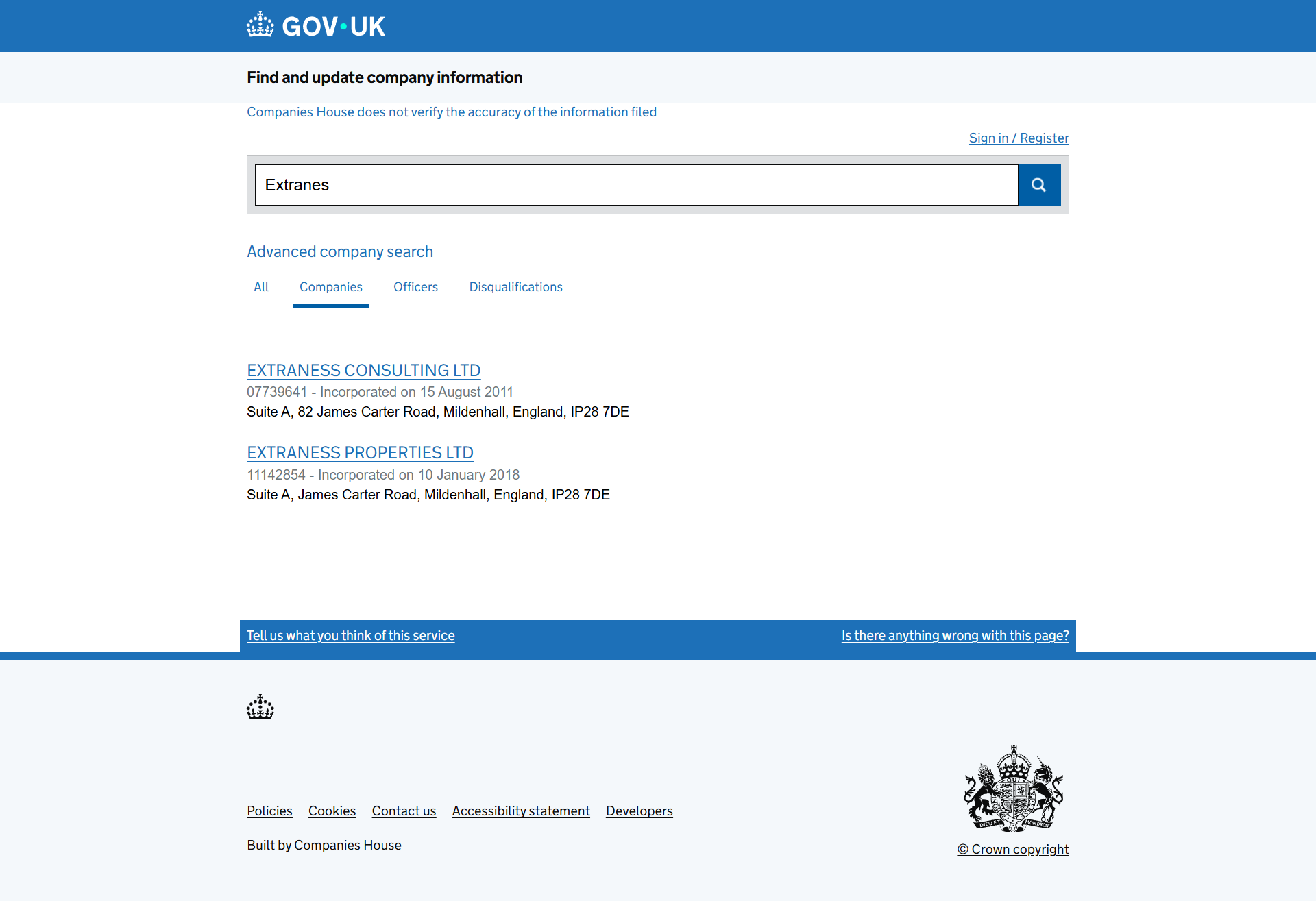UK Companies House