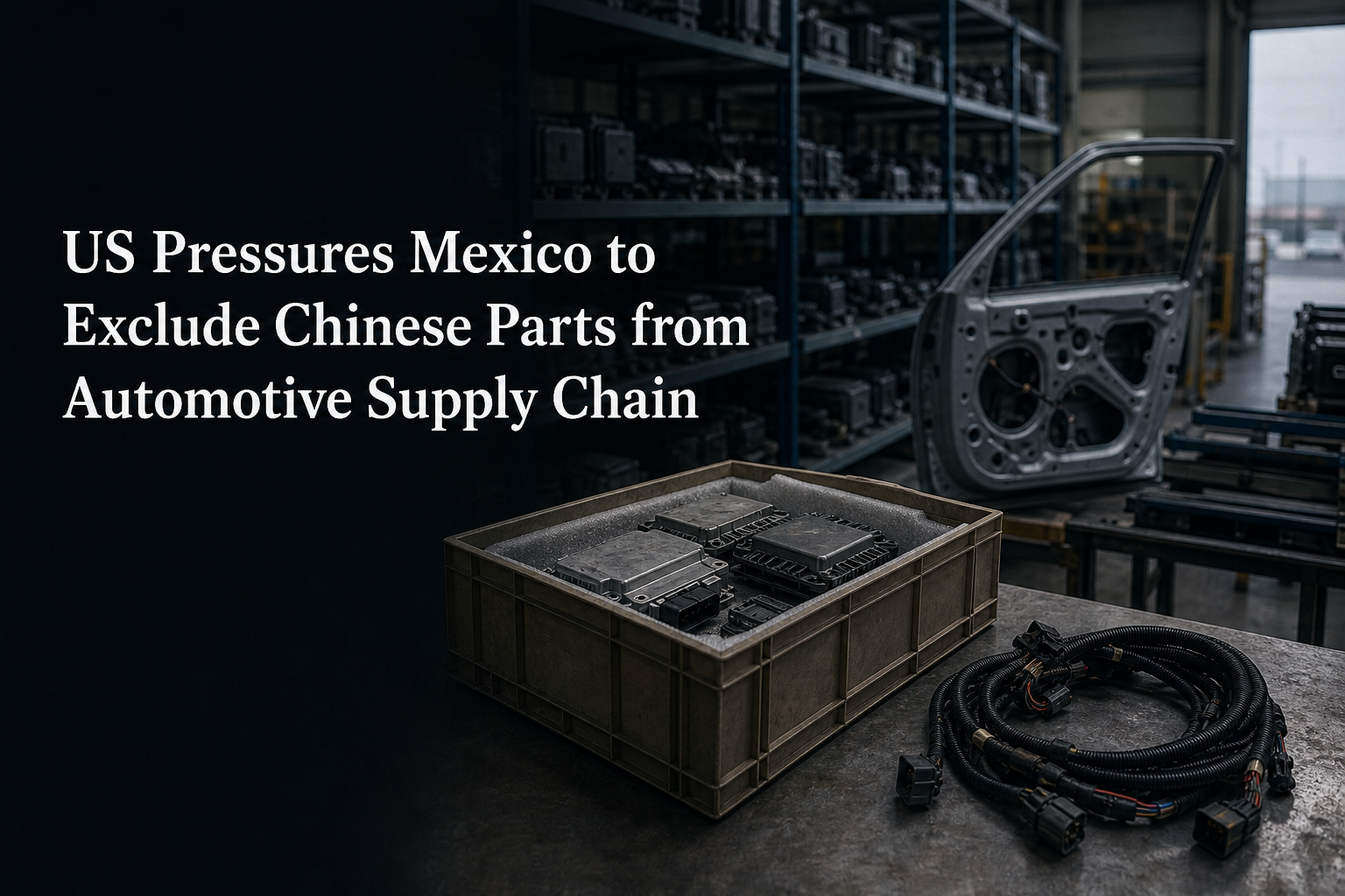 US Pressures Mexico to Exclude Chinese Parts from Automotive Supply Chain