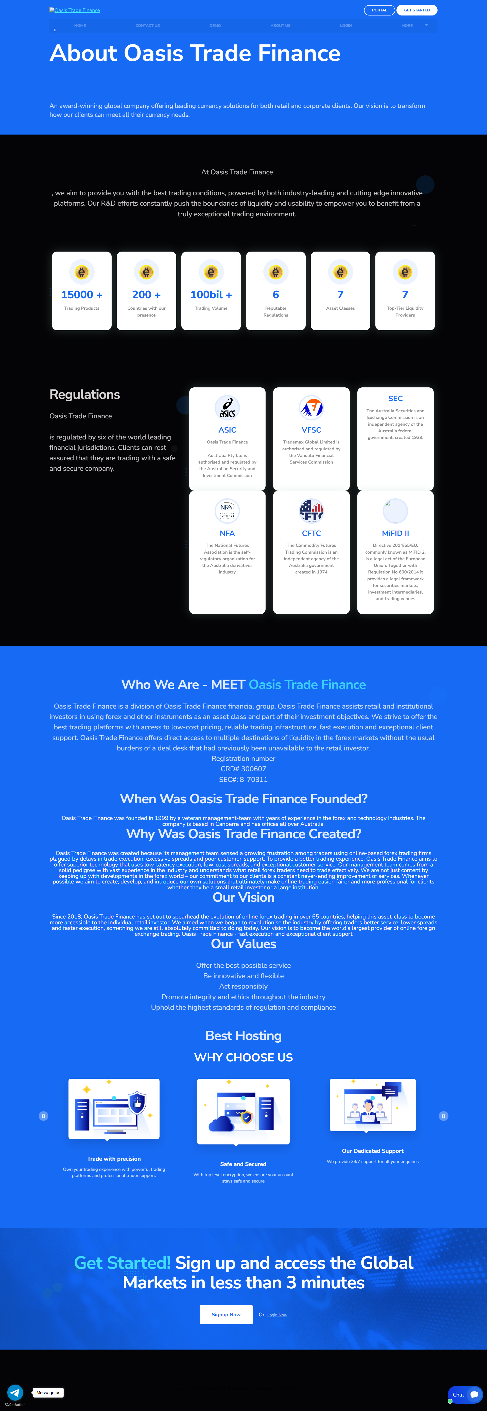 Oasis Trade Finance Official Website