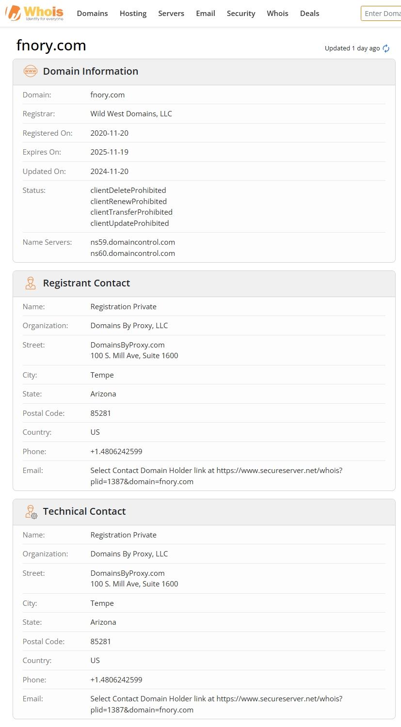 Website registration time