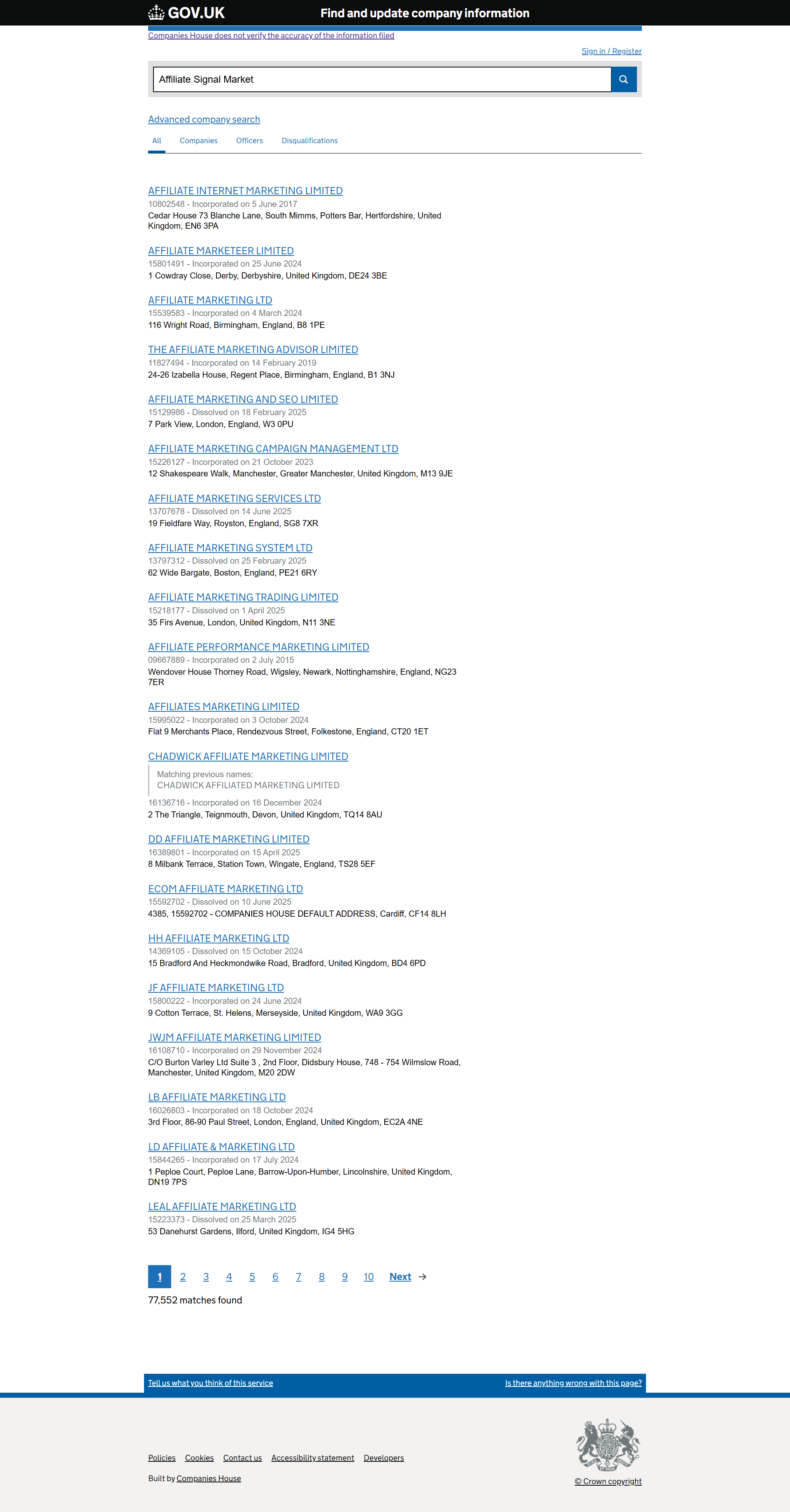 UK Companies House
