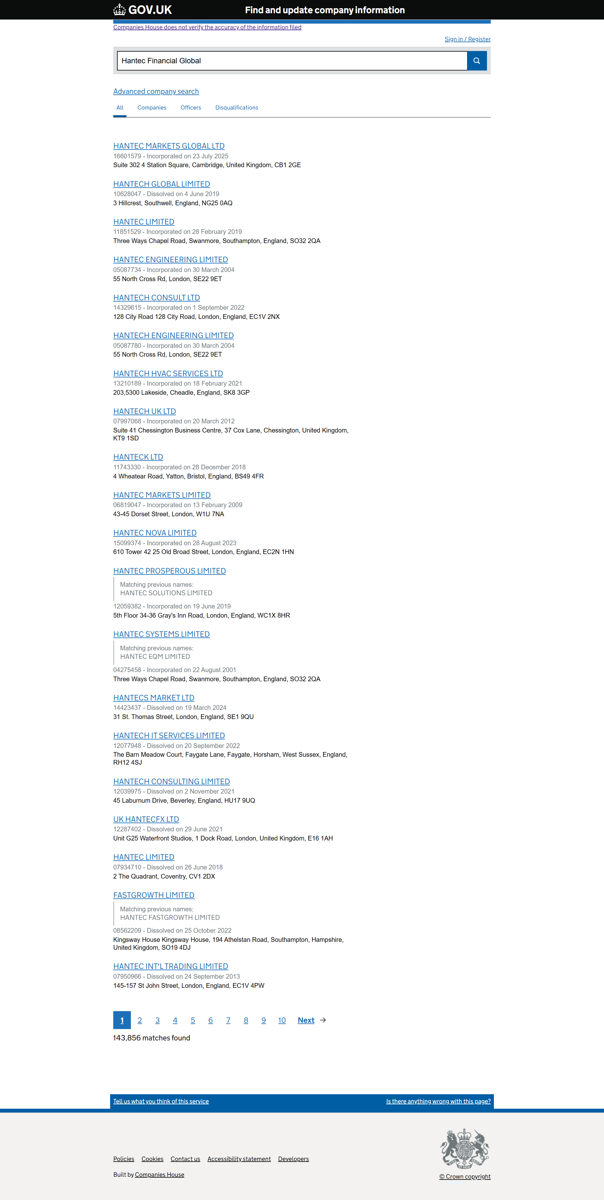 UK Companies House