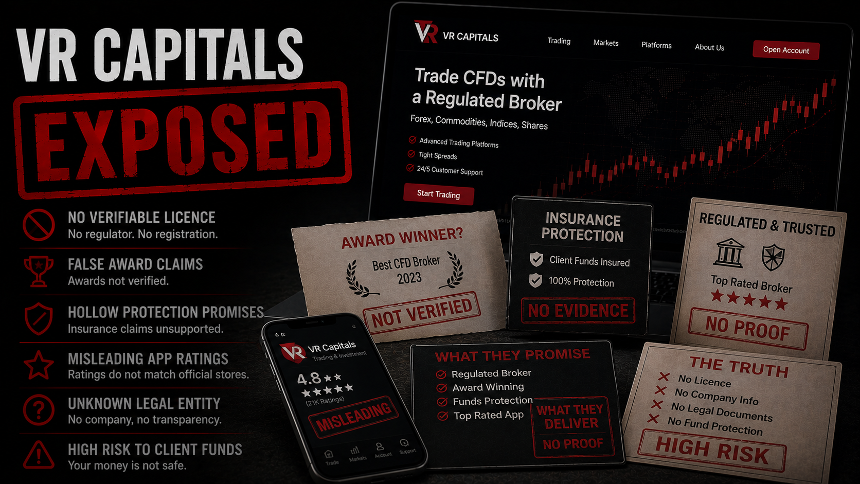VR Capitals 已被曝光：盗用其他品牌信息，无实质监管资质