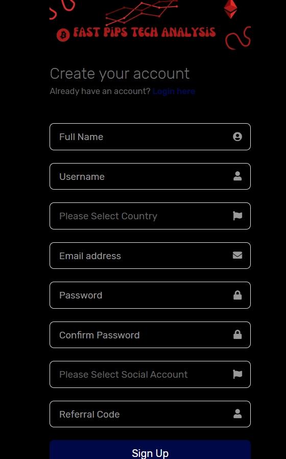 register of Fast Pips Tech Analysis