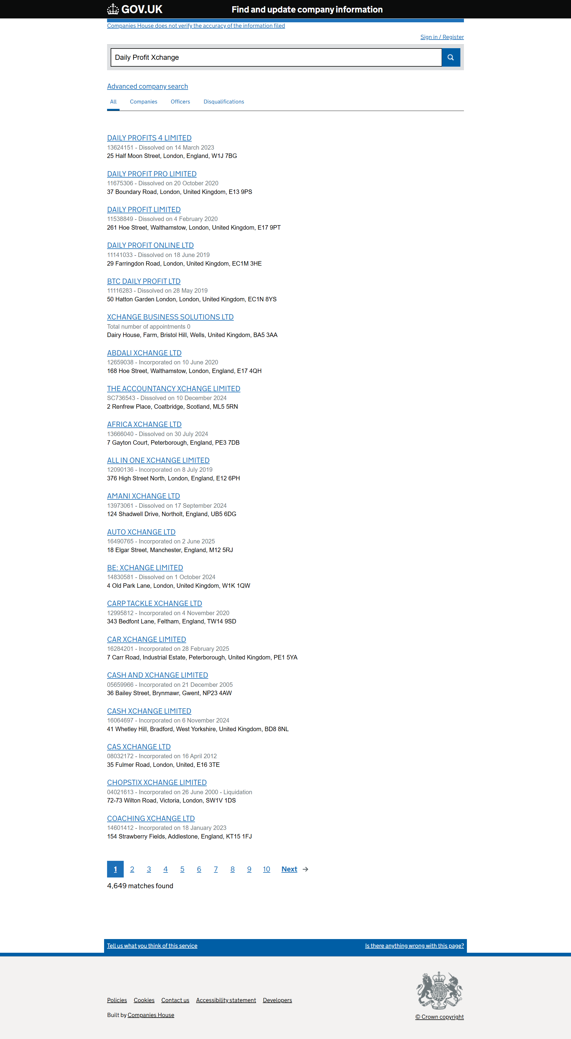 UK Companies House
