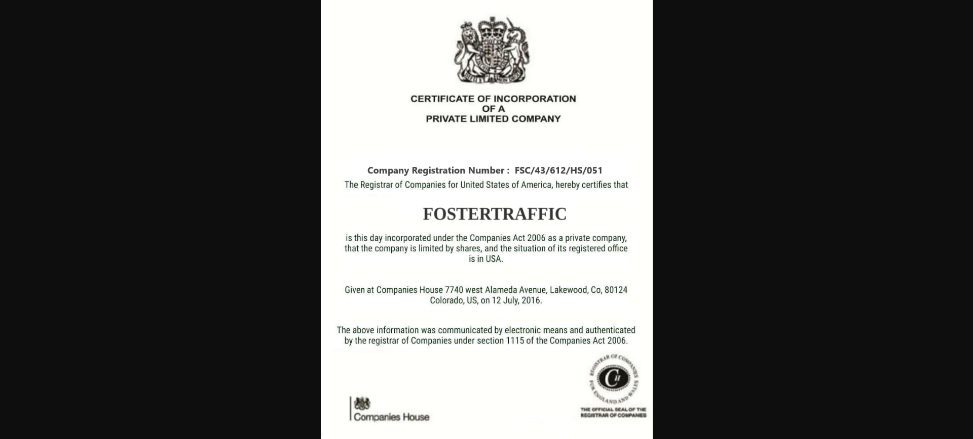 Foster Traffic Official Website