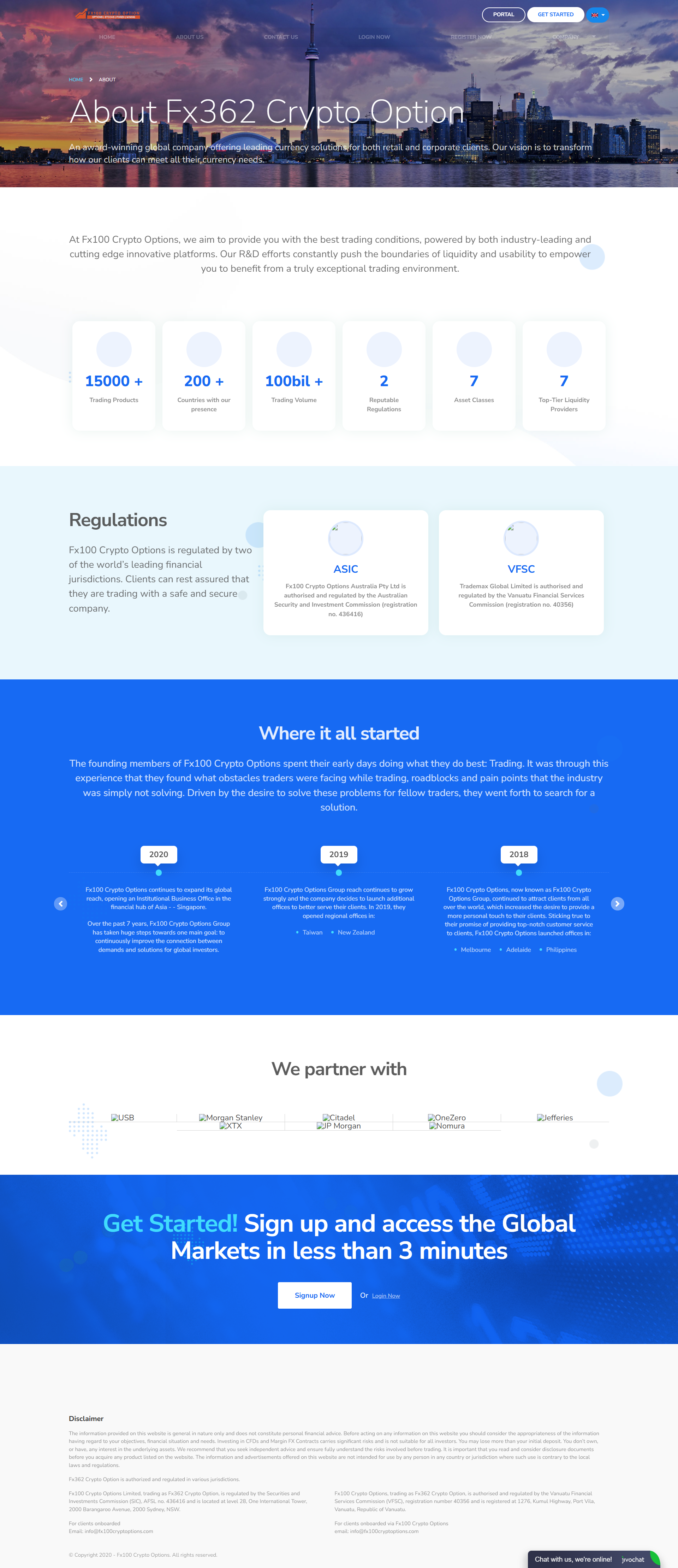 Fx100 Crypto Options Official Website